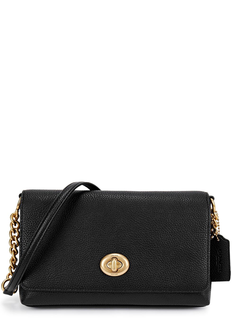 COACH Crosstown Leather Crossbody Bag in Black Lyst