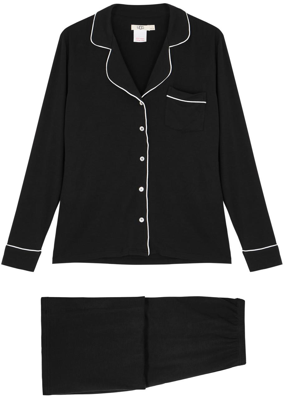 UGG Lenon Ii Stretch Jersey Pyjama Set in Black Lyst UK