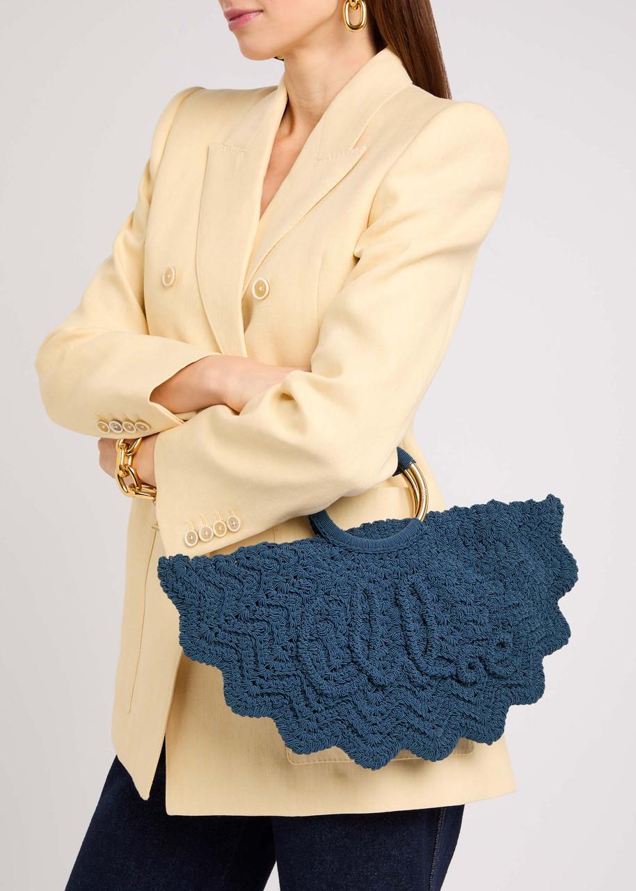 〈Chloe〉スモールBracelet Paravent tote Bag（関税込み） Chloé Small Bracelet Paravent Tote Bag In Crochet in Deep
