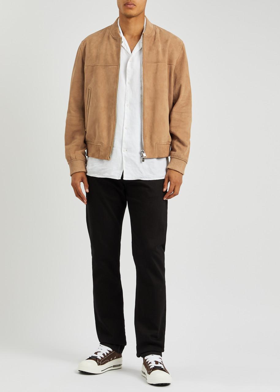 Hugo boss suede bomber cheap jacket
