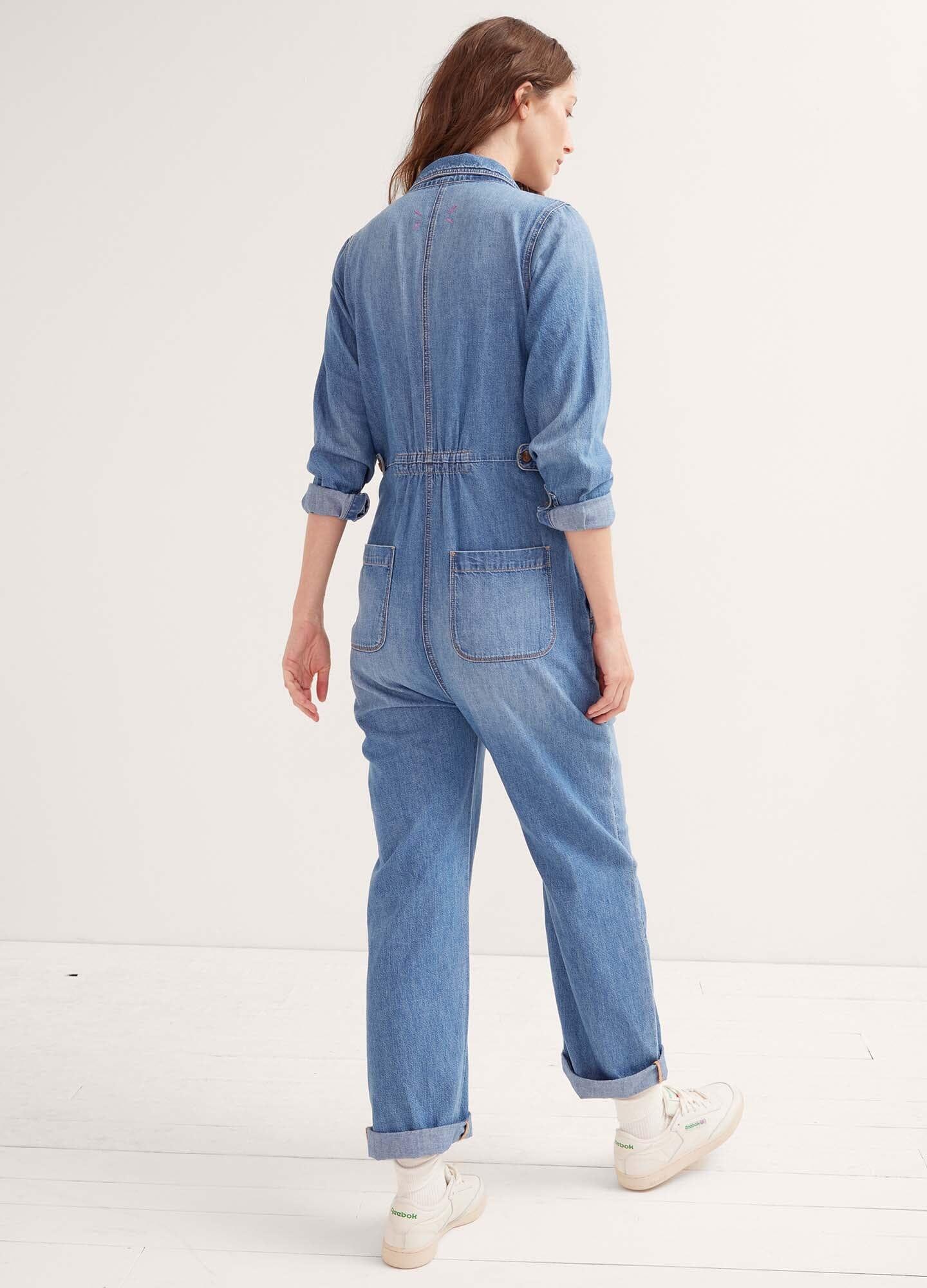 The Everyday Nursing Denim Jumpsuit – HATCH Collection