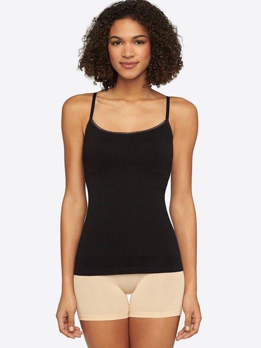 Yummie By Heather Thomson Seamless Convertible Cami Shelf Bra in Black Lyst
