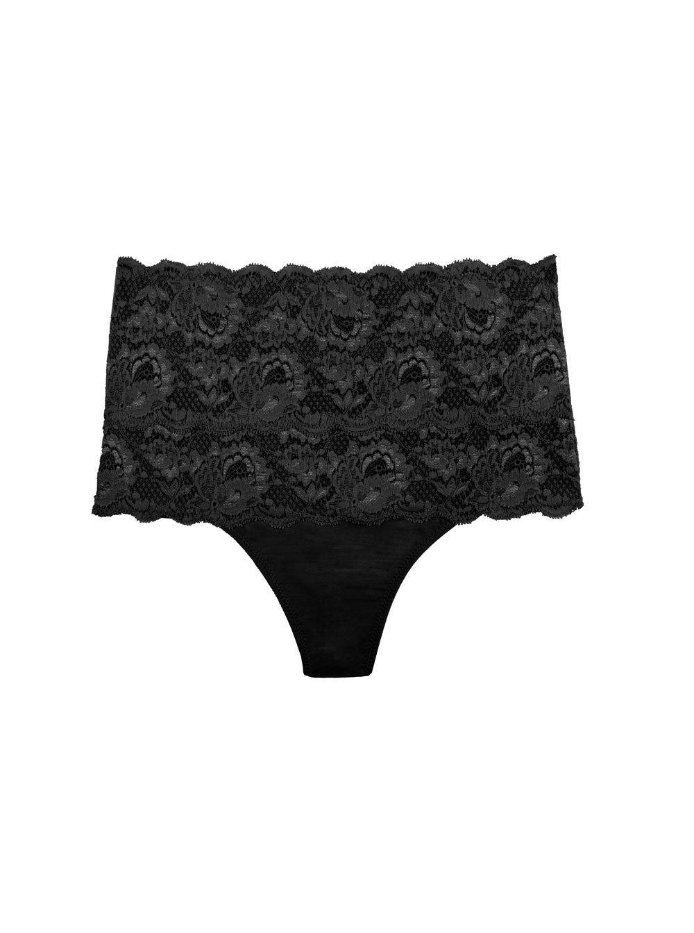 Cosabella Lace Never Say Nevertm Sexy Shapewear Thong in Black (Pink