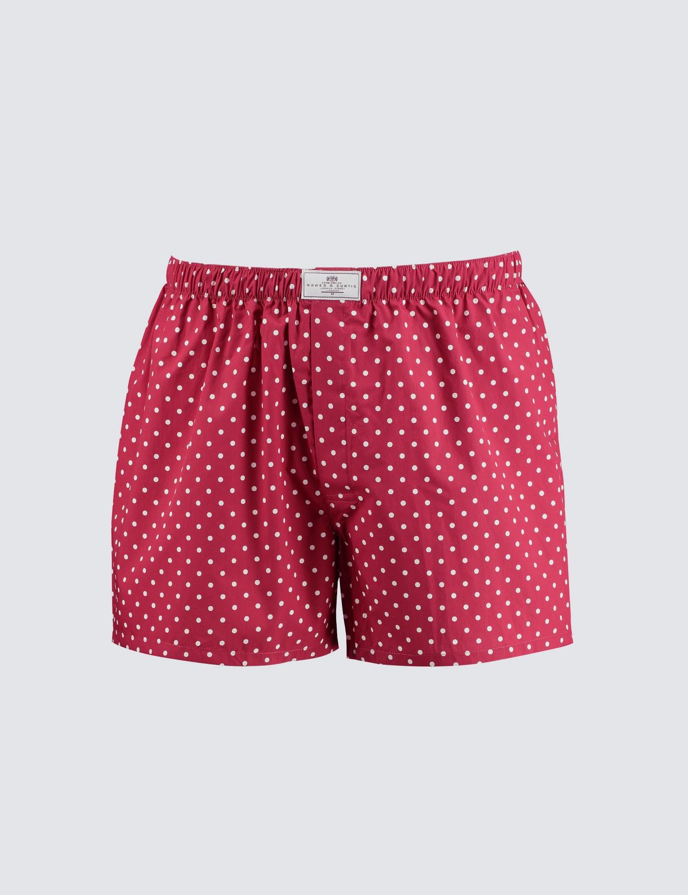 Red boxers with white polka dots Outlet