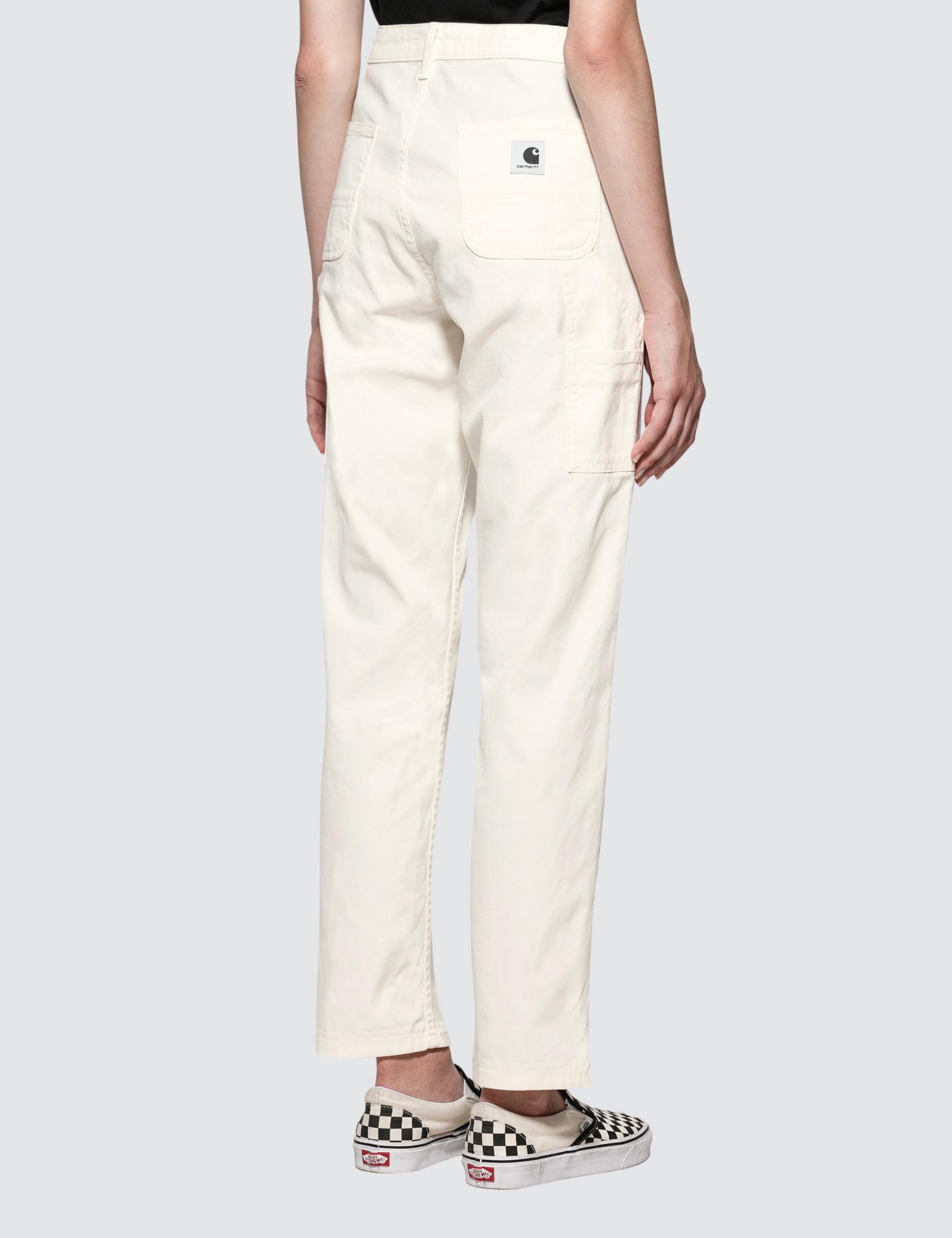 carhartt wip white pants