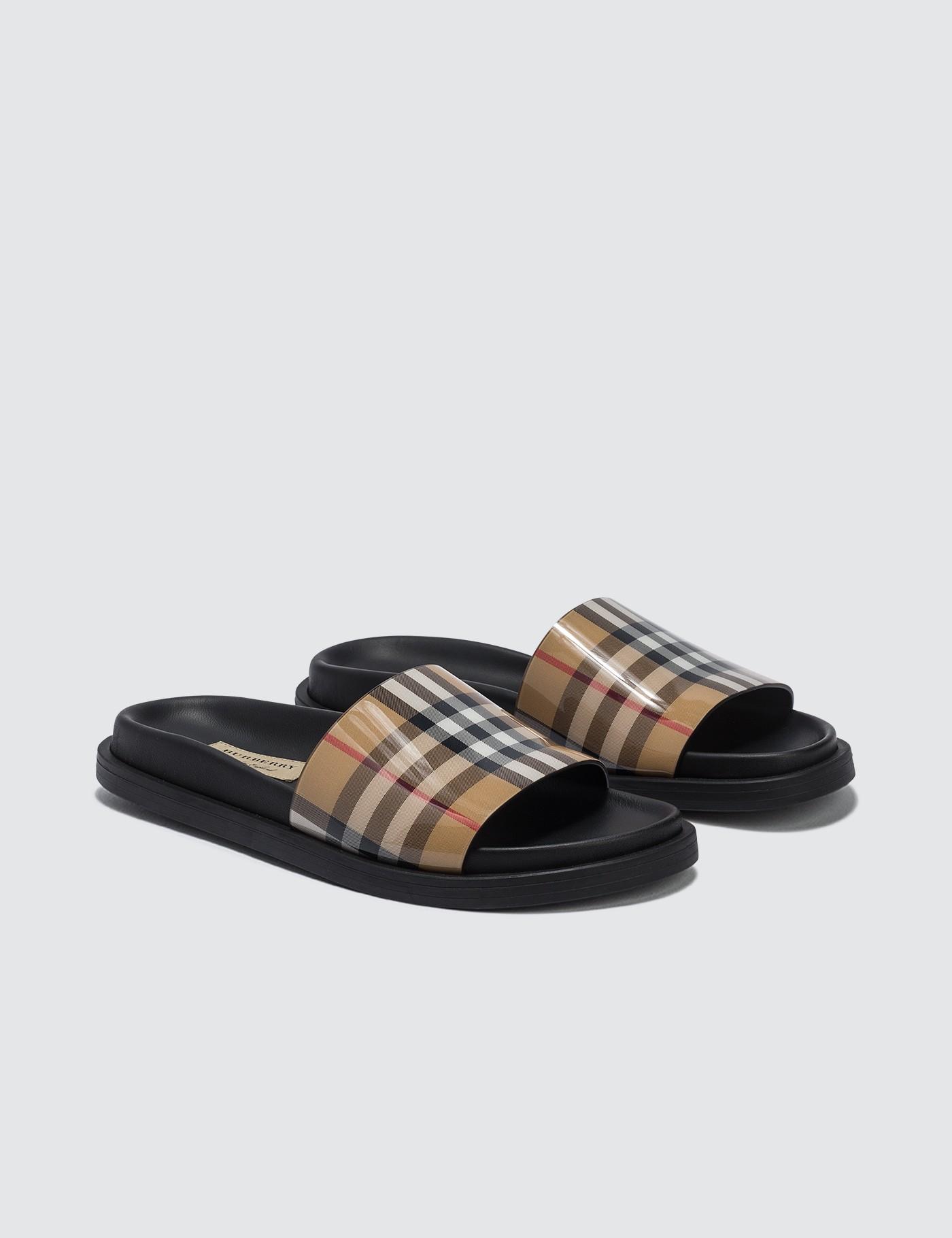 burberry slides on sale