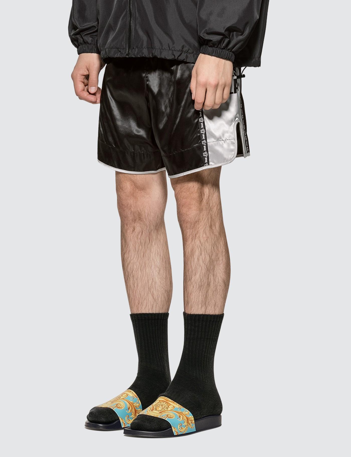 Versace Synthetic Boxing Shorts in Black for Men Lyst