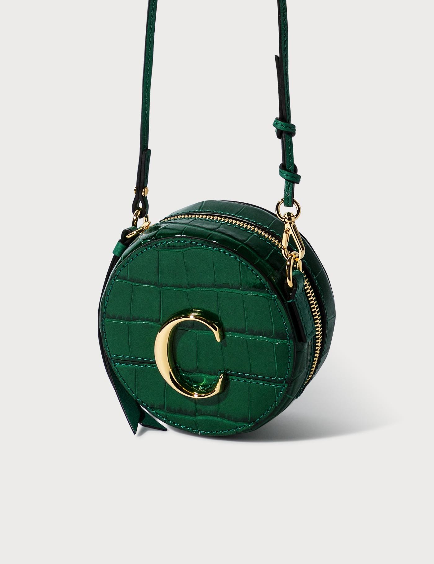 chloe c mini round bolsa