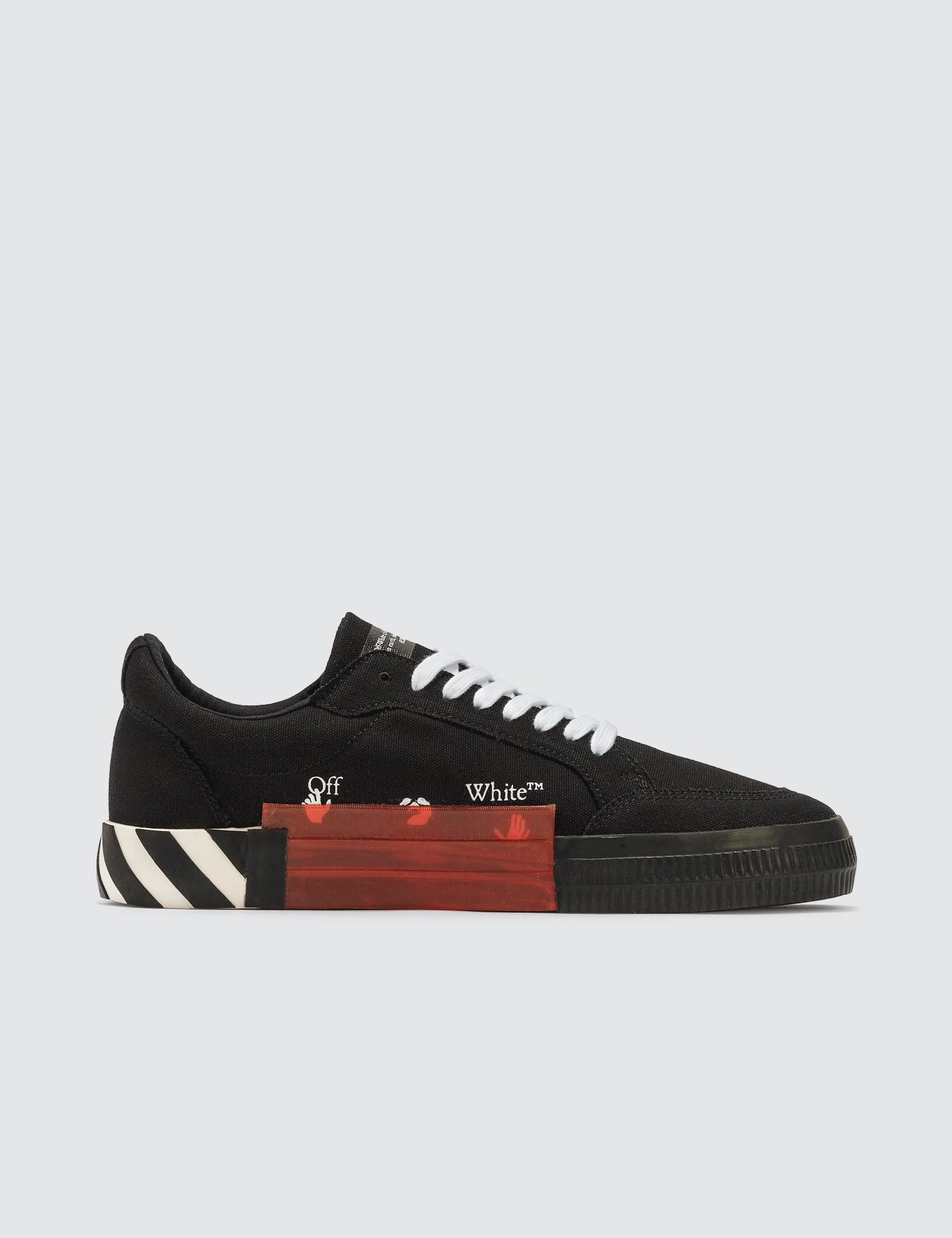 off white vulcanized low top black
