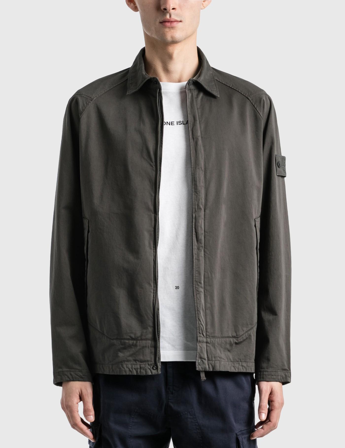 Cotton Ghost Piece Satin Overshirt 