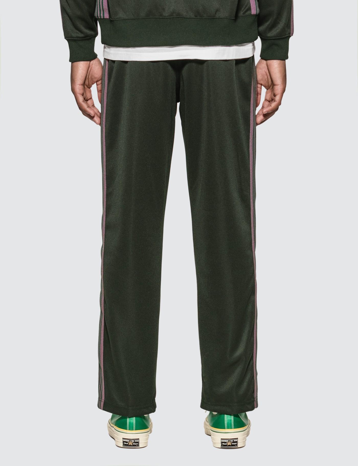 Needles Poly Smooth Track Pants in Green for Men - Lyst