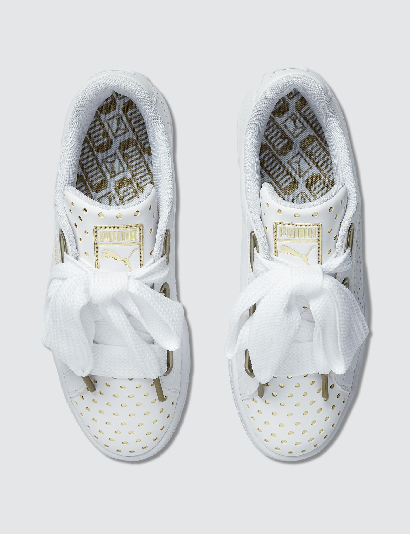 puma basket heart ath lux wn's