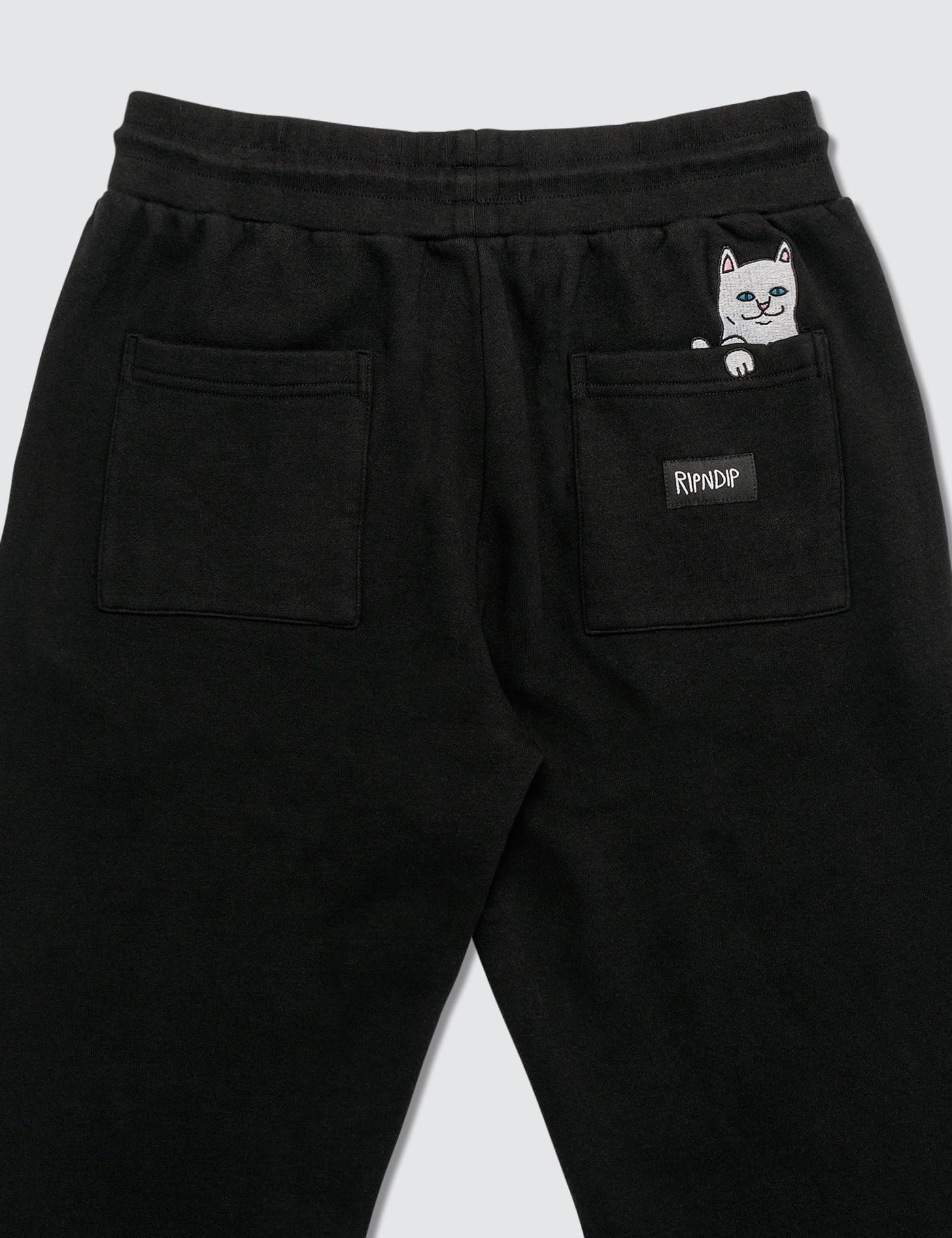 RIPNDIP Cotton Peek A Nermal Sweatpants in Black for Men - Lyst
