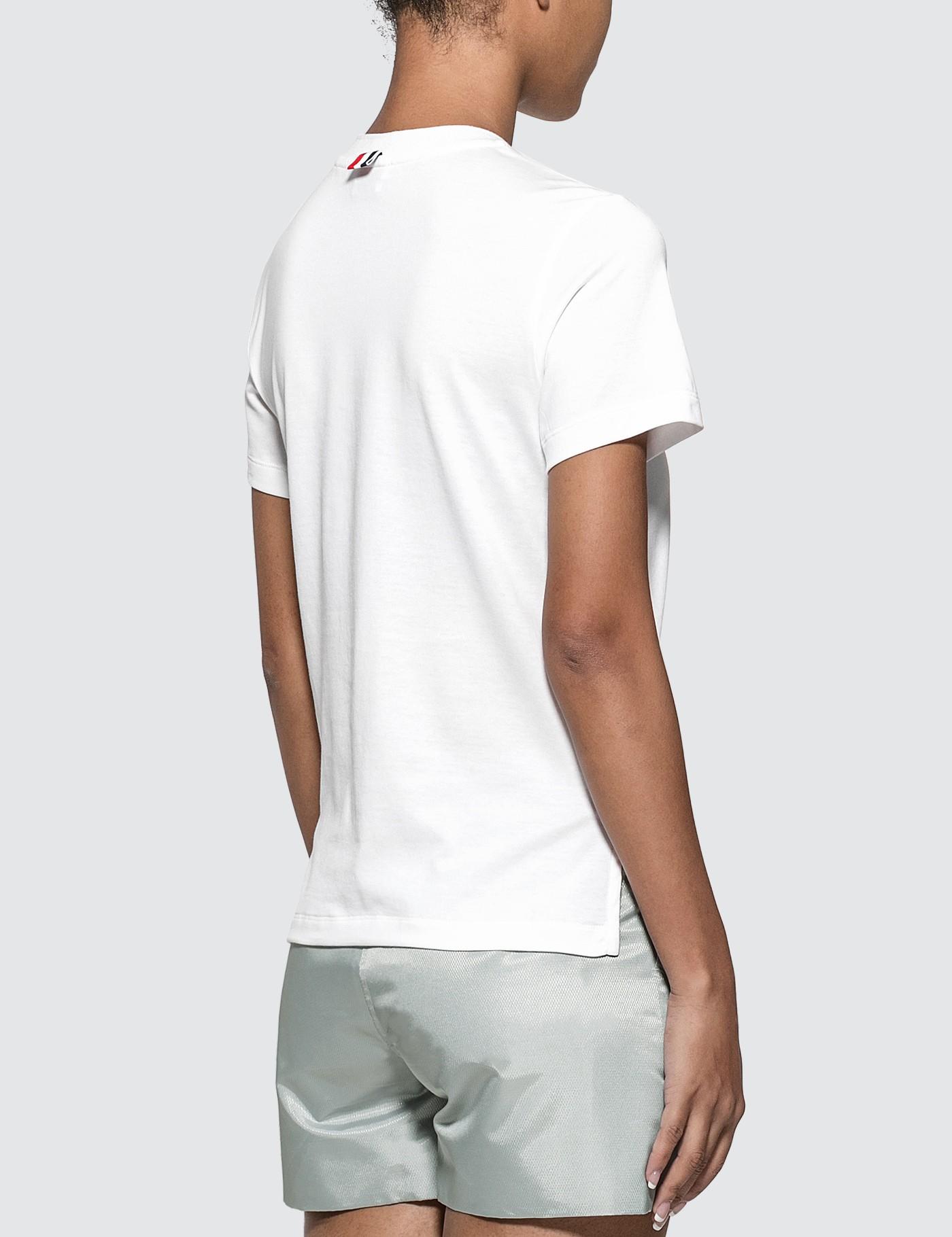 Thom Browne Cotton Relaxed Fit T-shirt in White - Lyst