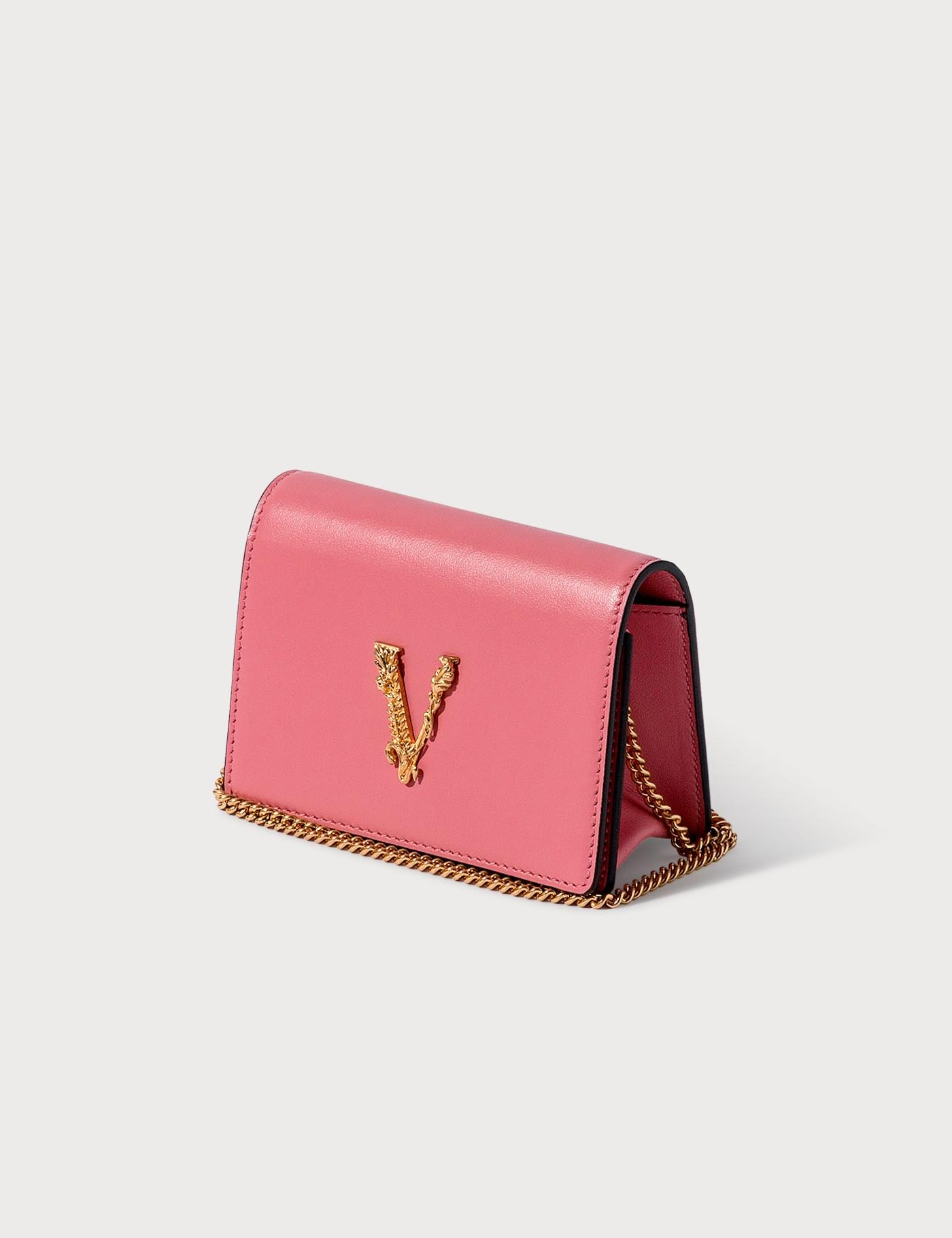 versace virtus mini chain wallet