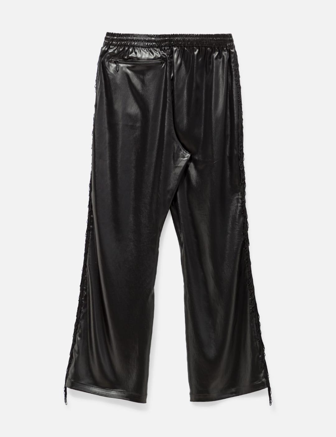FRINGE BOOT-CUT TRACK PANT - POLY SATEEN-