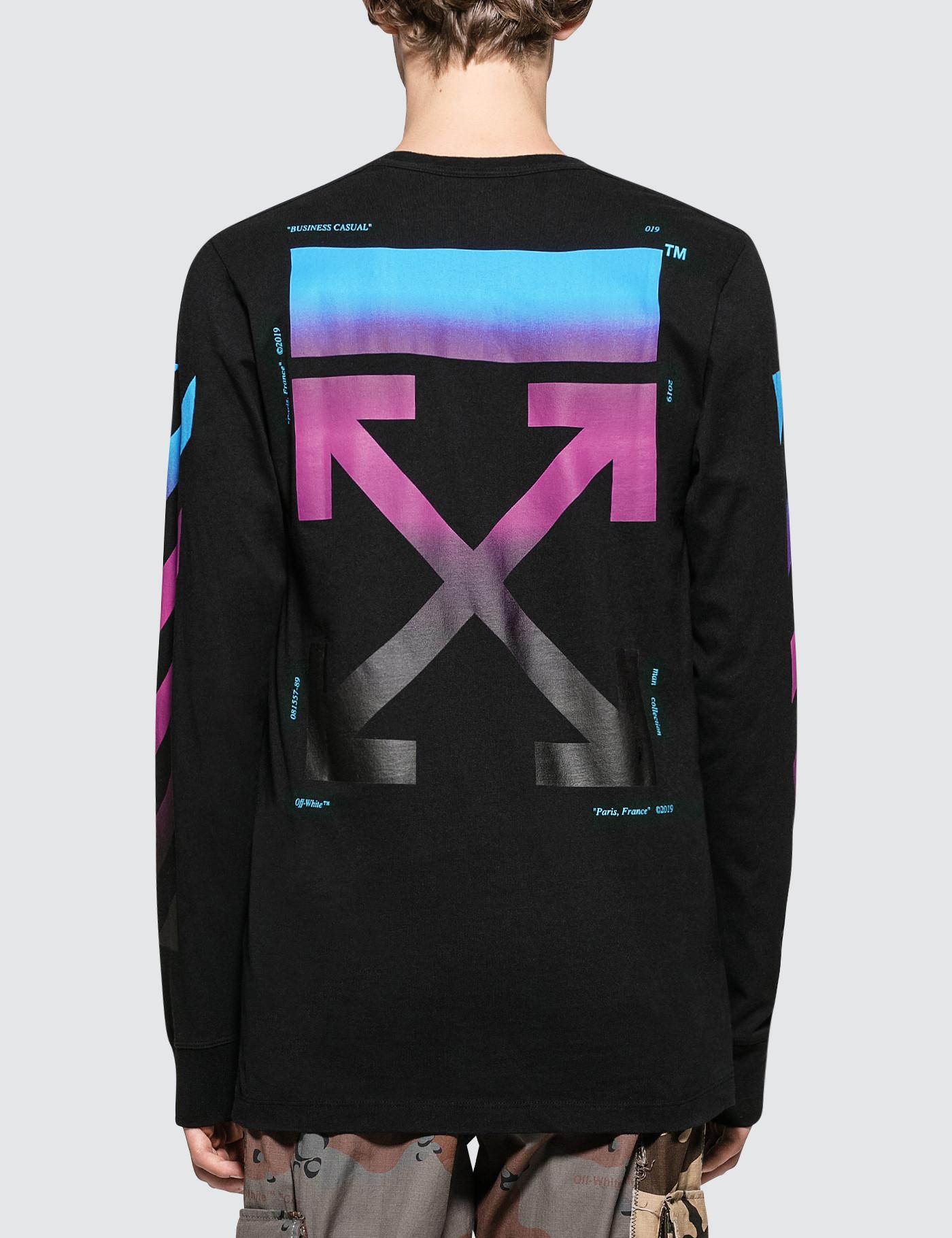 off white shirt black and pink