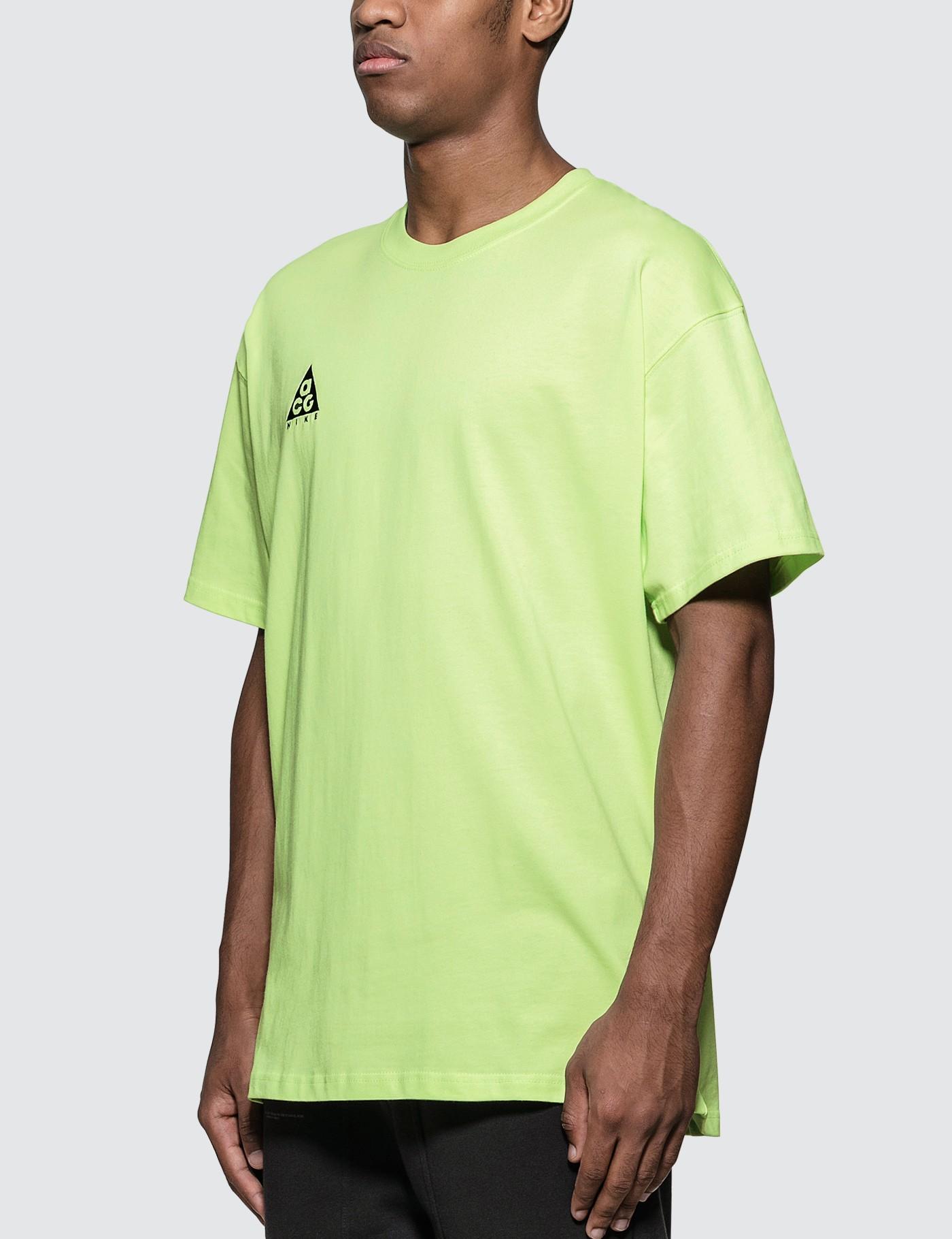 nike acg yellow t shirt