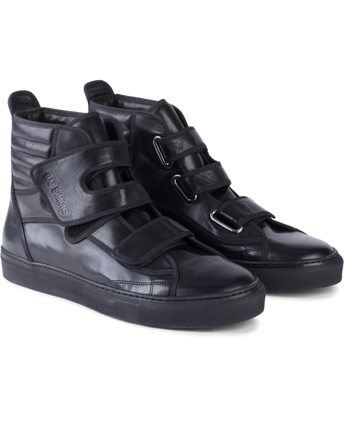 raf simons sneakers black
