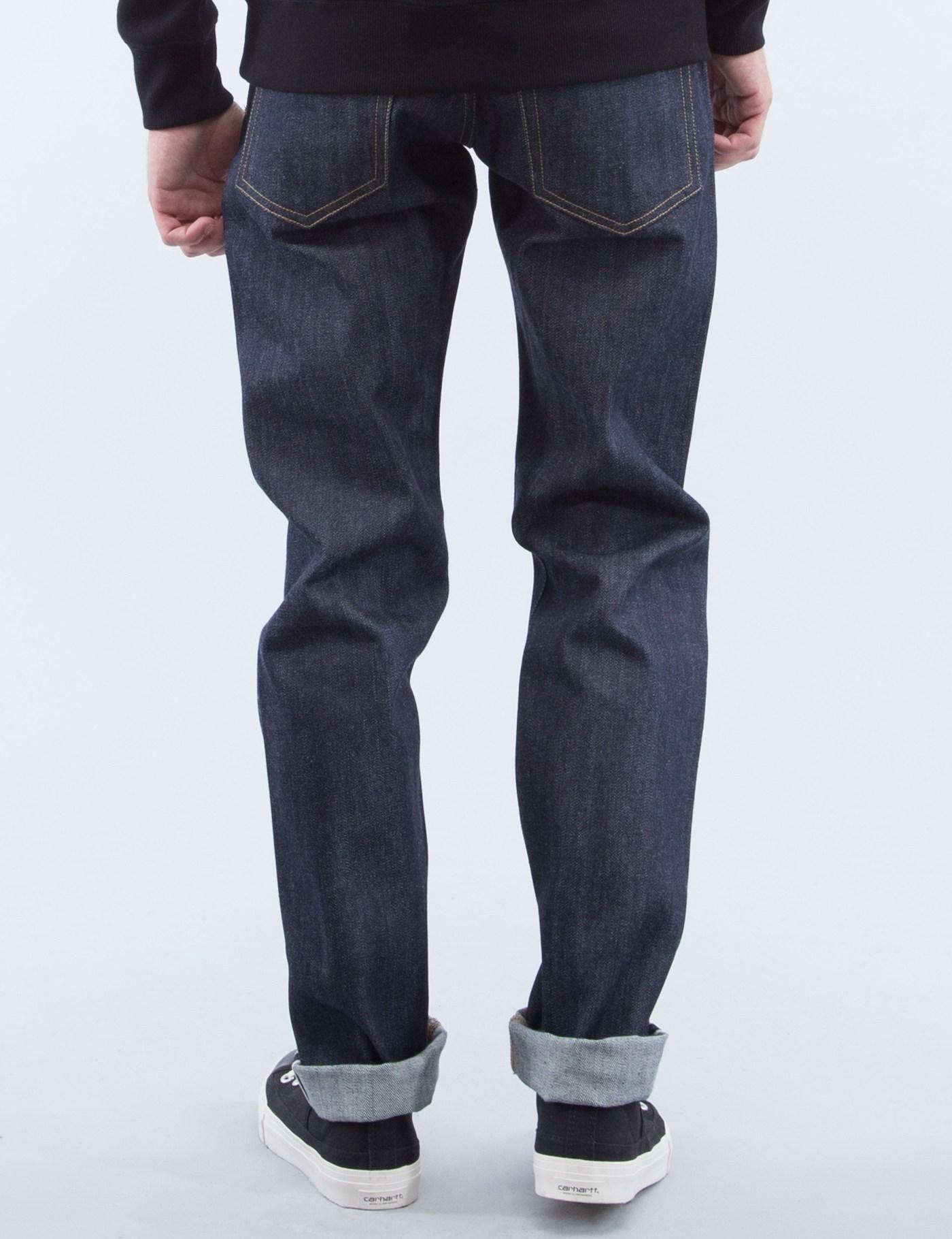 Carhartt WIP Denim Rigid Klondike Selvedge Jeans for Men | Lyst