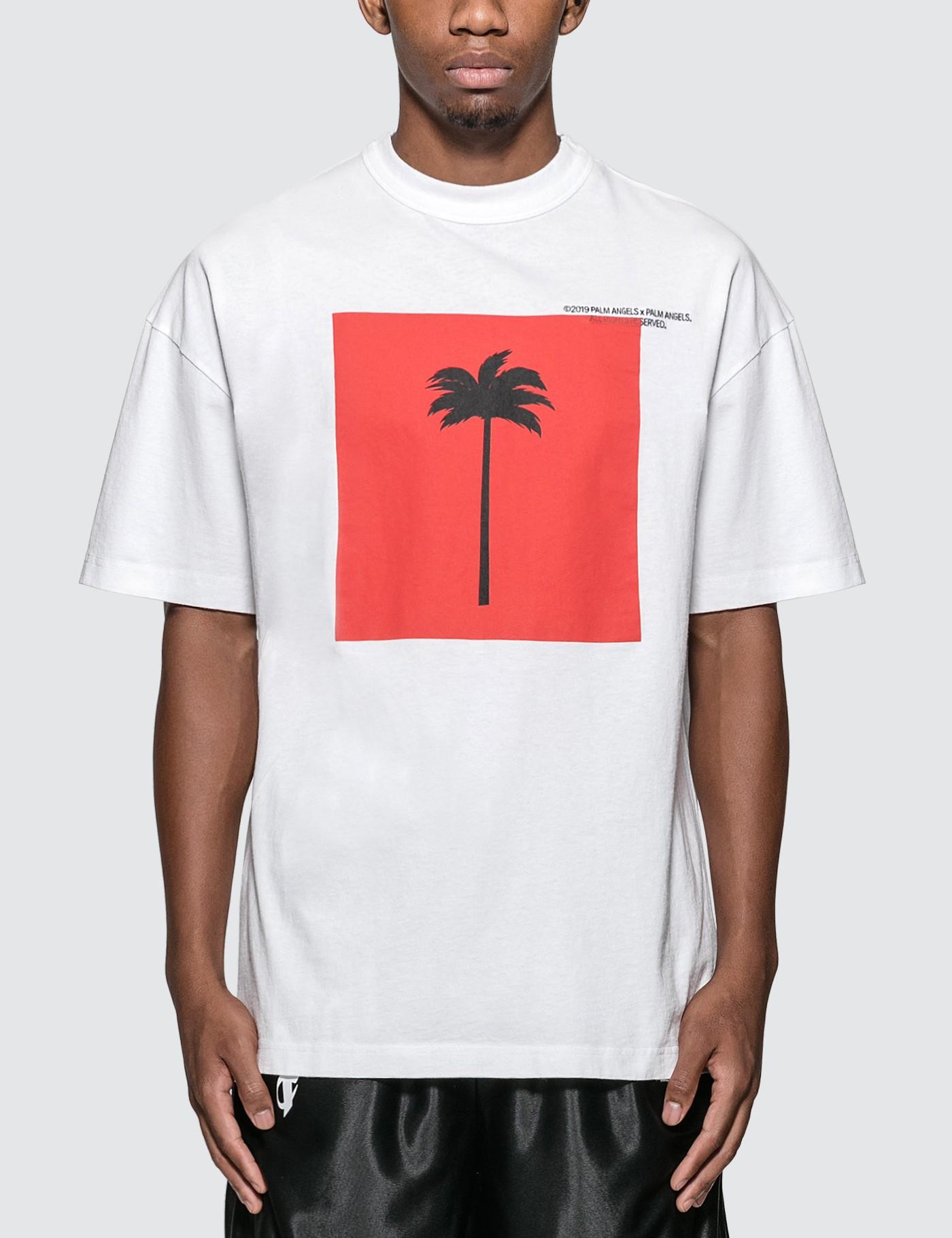 Palm Angels Big Palm X Palm Cotton Tee in White for Men - Save 53% - Lyst