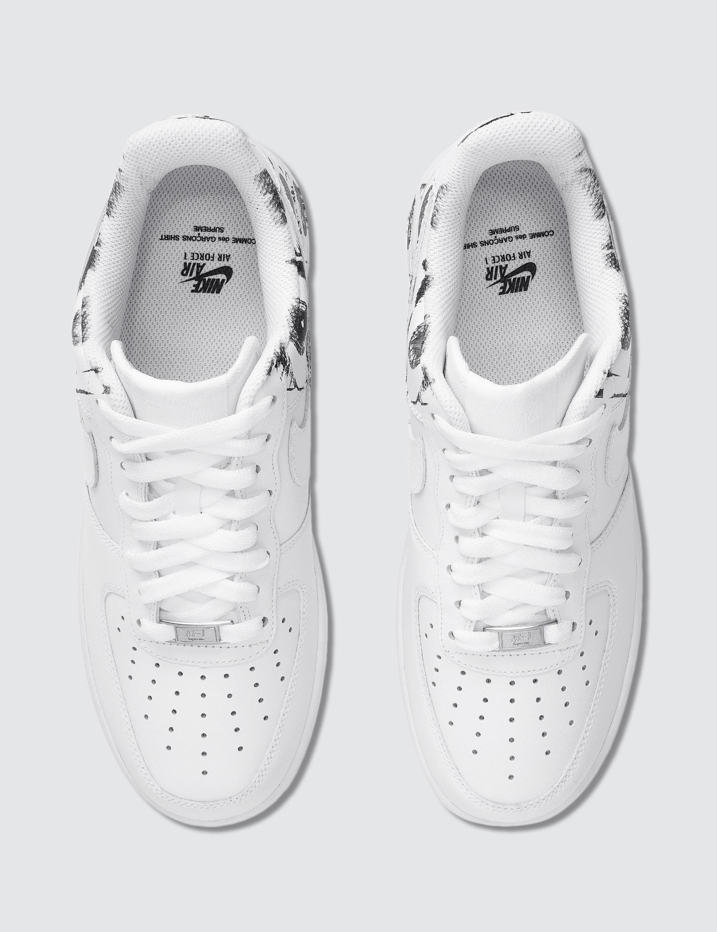 comme de garcon supreme air force 1