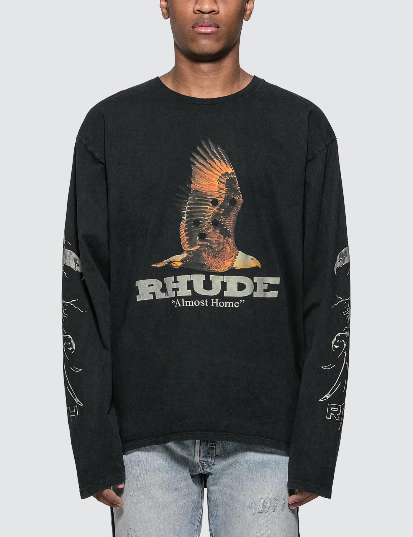 rhude long sleeve t shirt