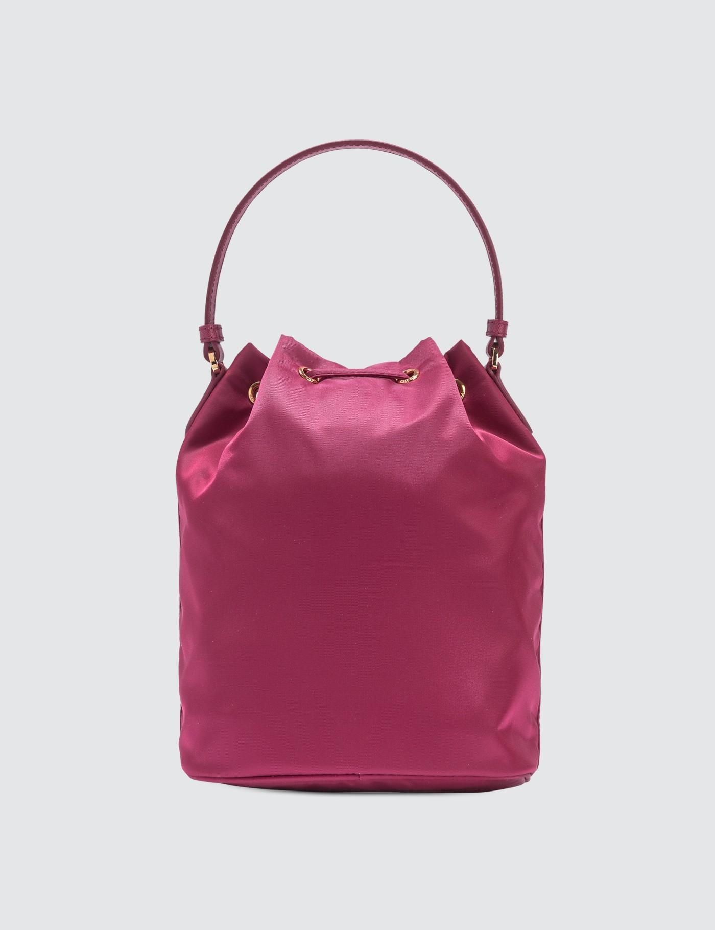 prada pink bucket bag