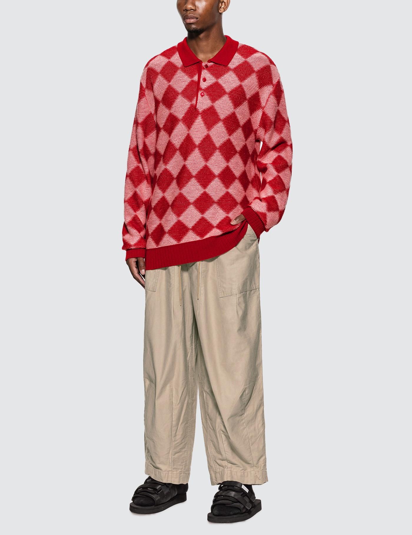 checkered polo men