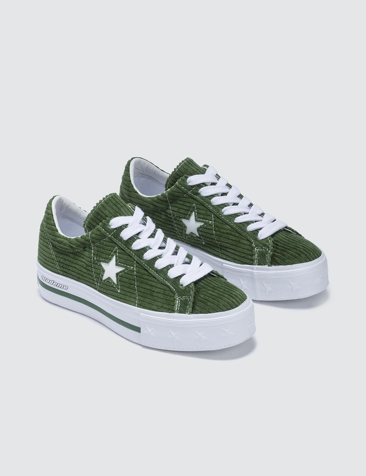 one star converse corduroy