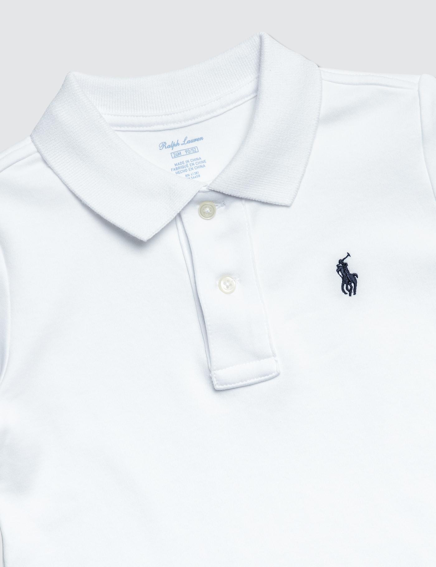 boys white ralph lauren tshirt