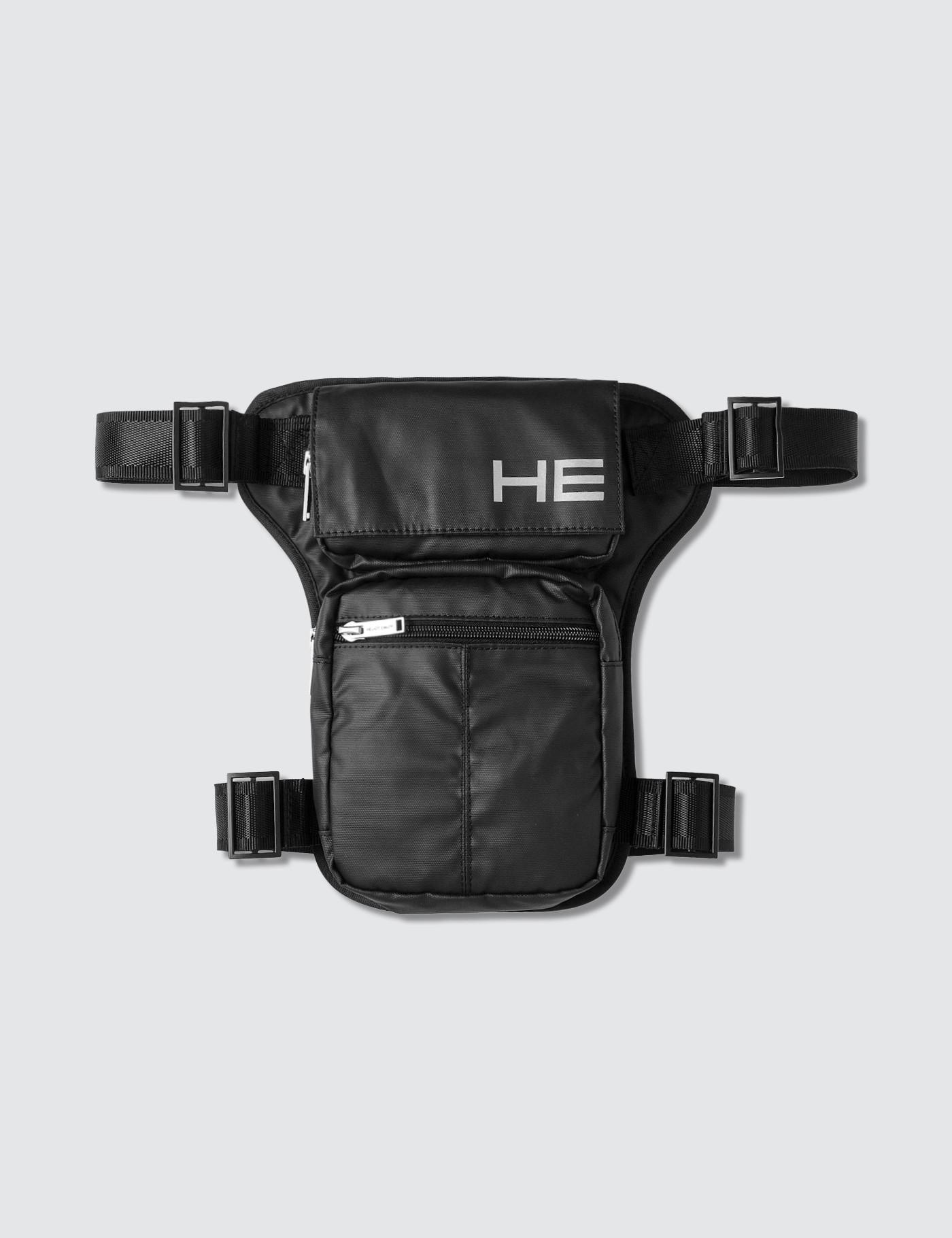 HELIOT EMIL Black Leg Bag for Men | Lyst