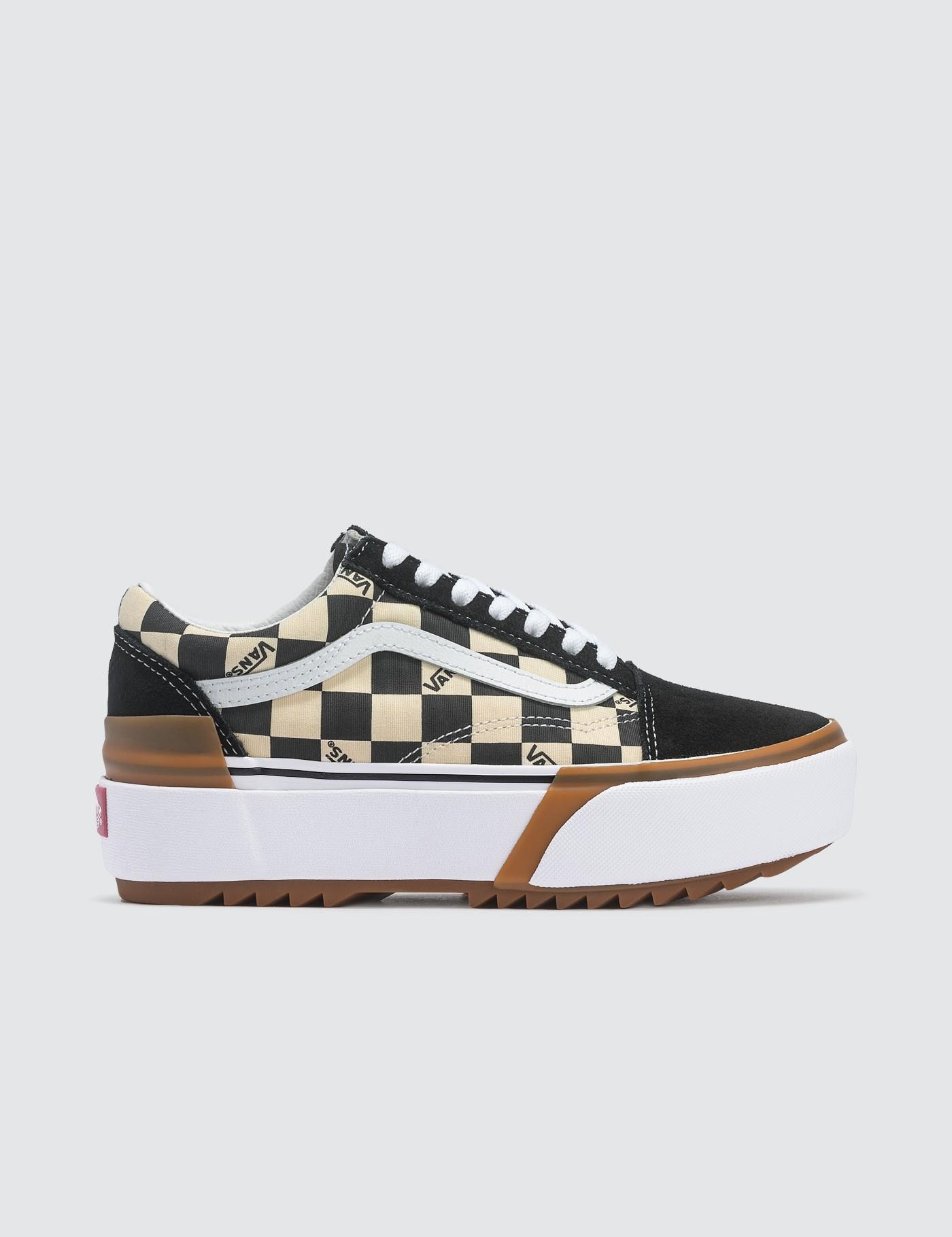 vans platform carreaux