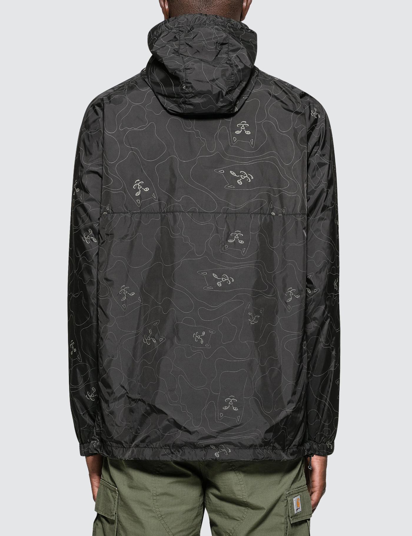 ripndip nermal reflective line camo anorak jacket