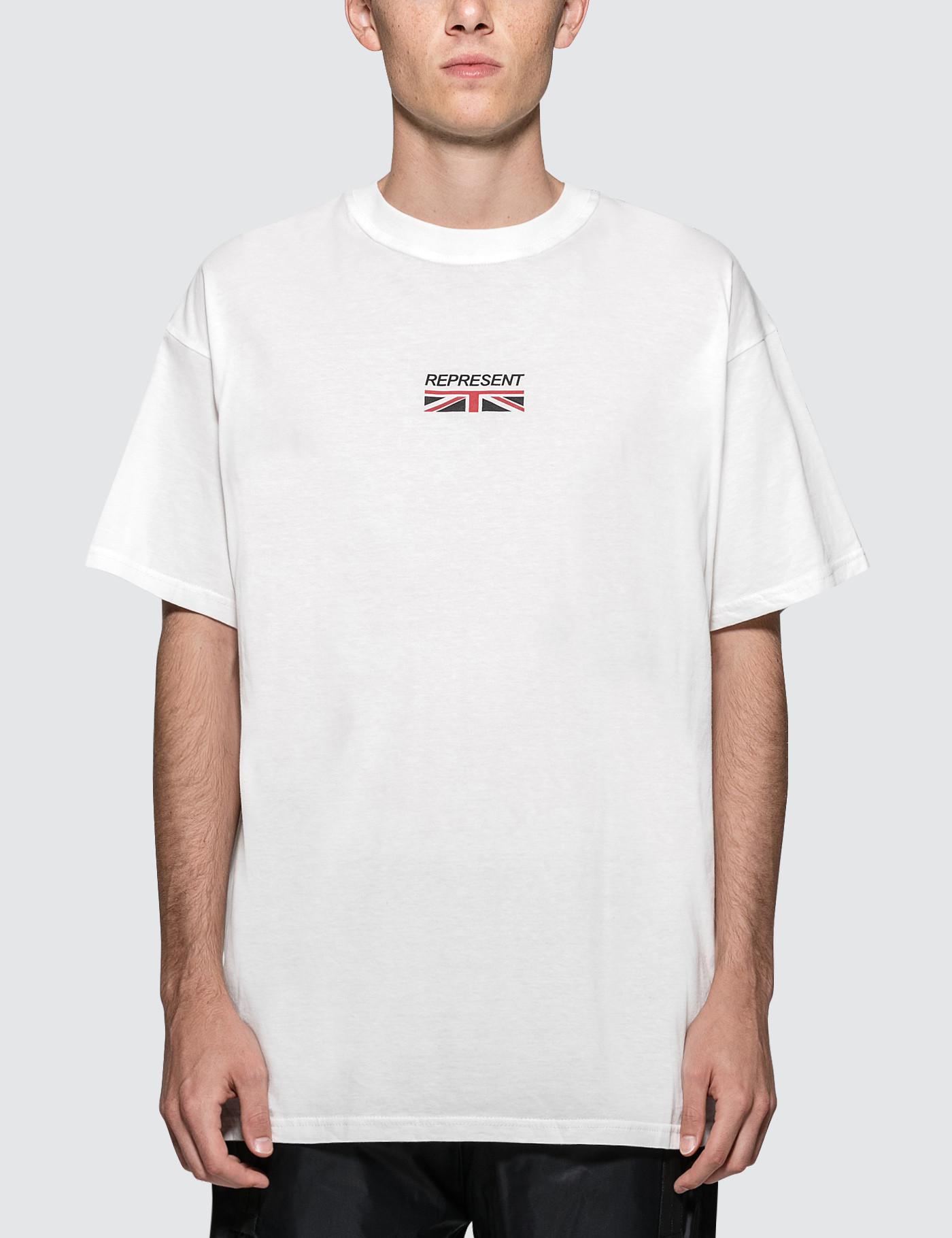 Represent Cotton Logo Print Tshirt in White for Men Lyst