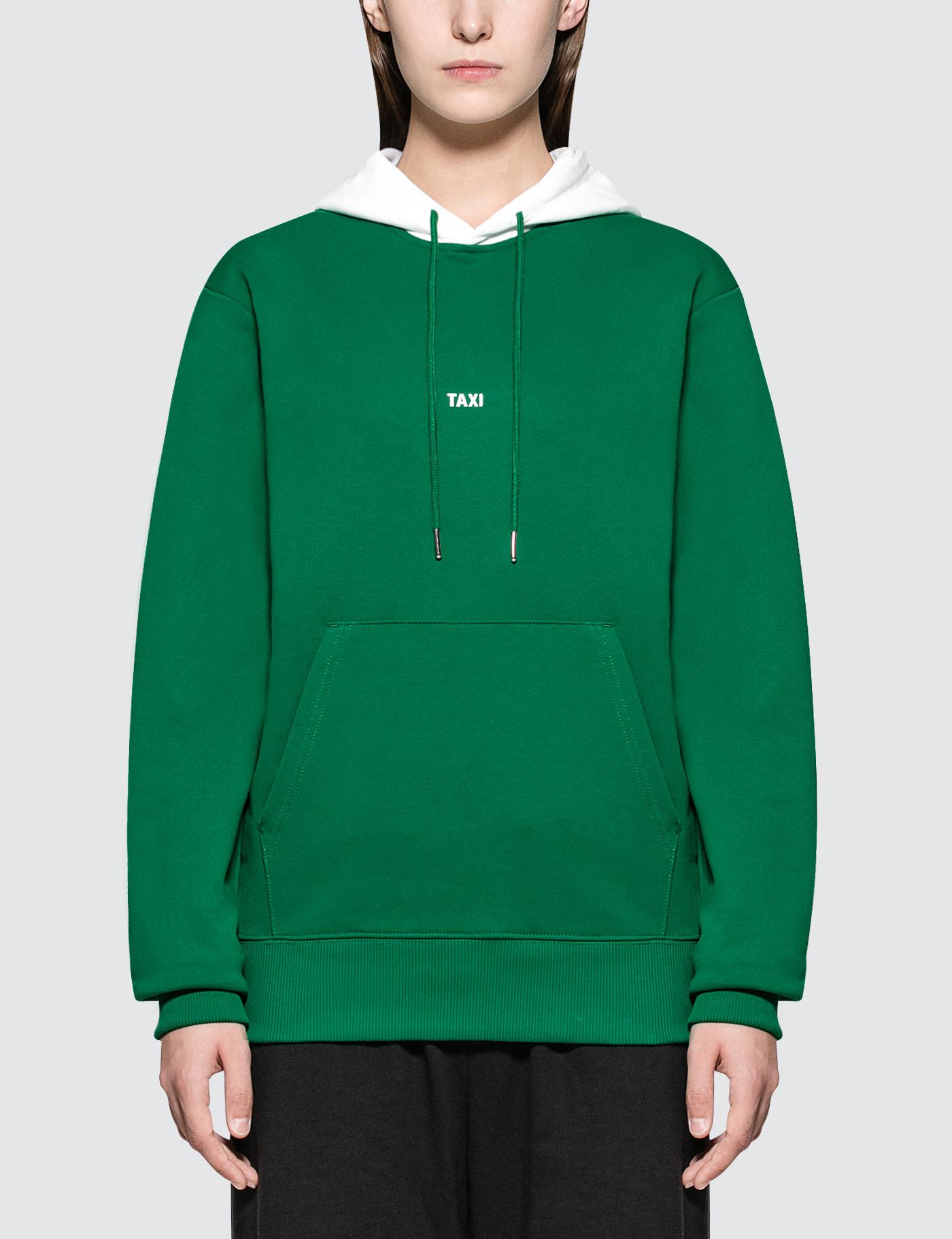 helmut lang green hoodie