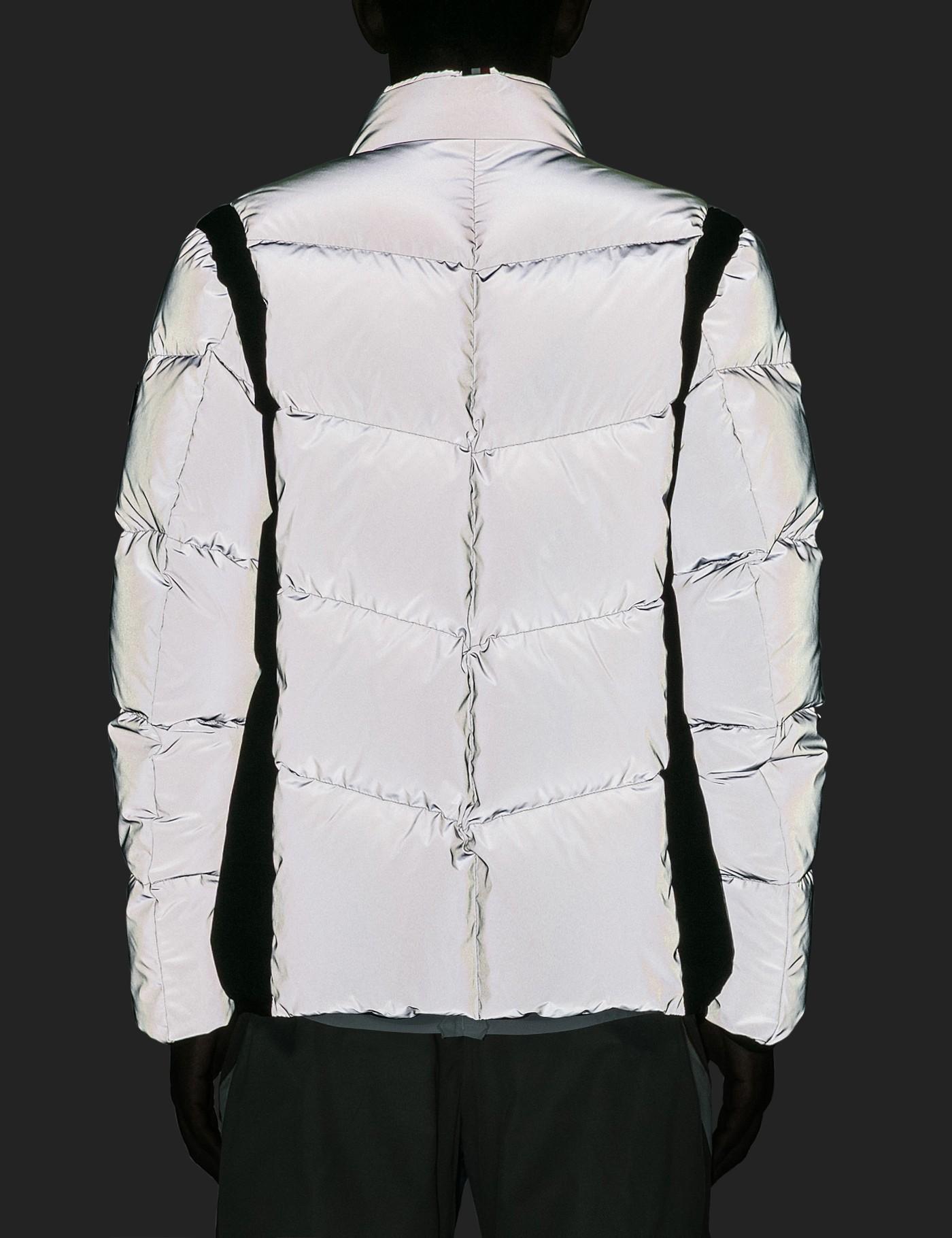 Moncler Synthetic Reflective Nylon Down Jacket in Grey (Gray) for Men - Lyst