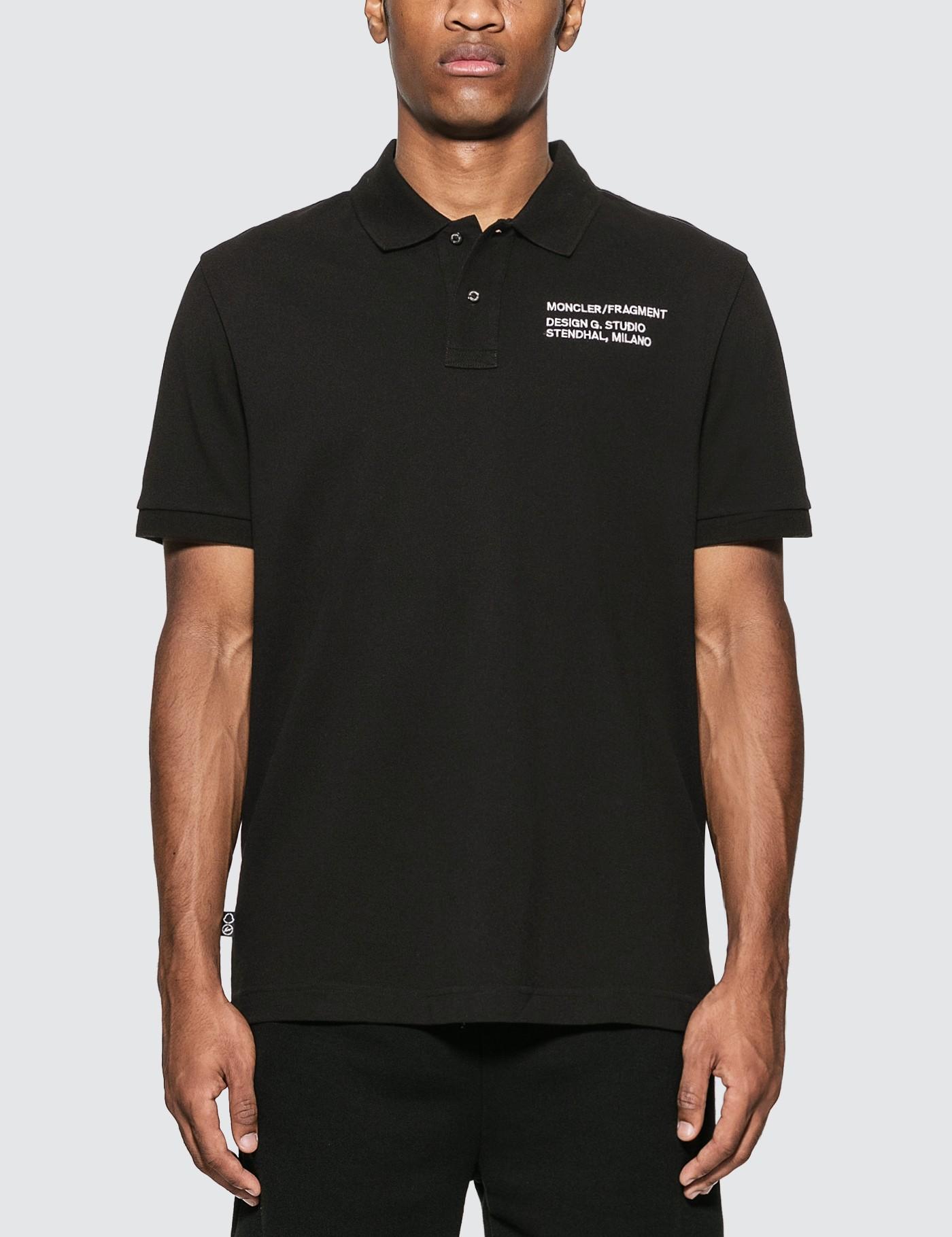 Moncler Genius X Fragment Design Manica Polo Shirt in Black for Men ...