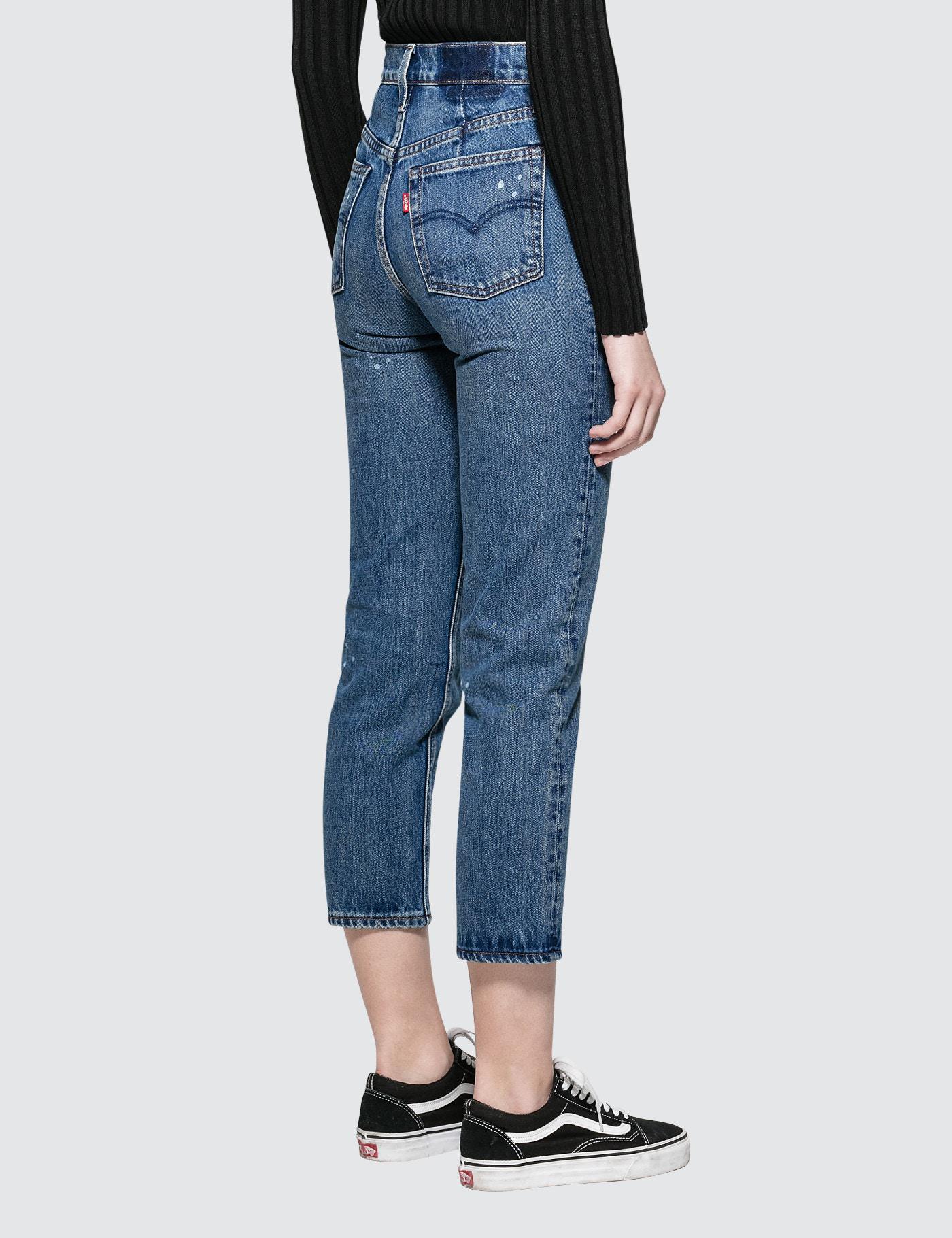 levi's altered straight leg jeans