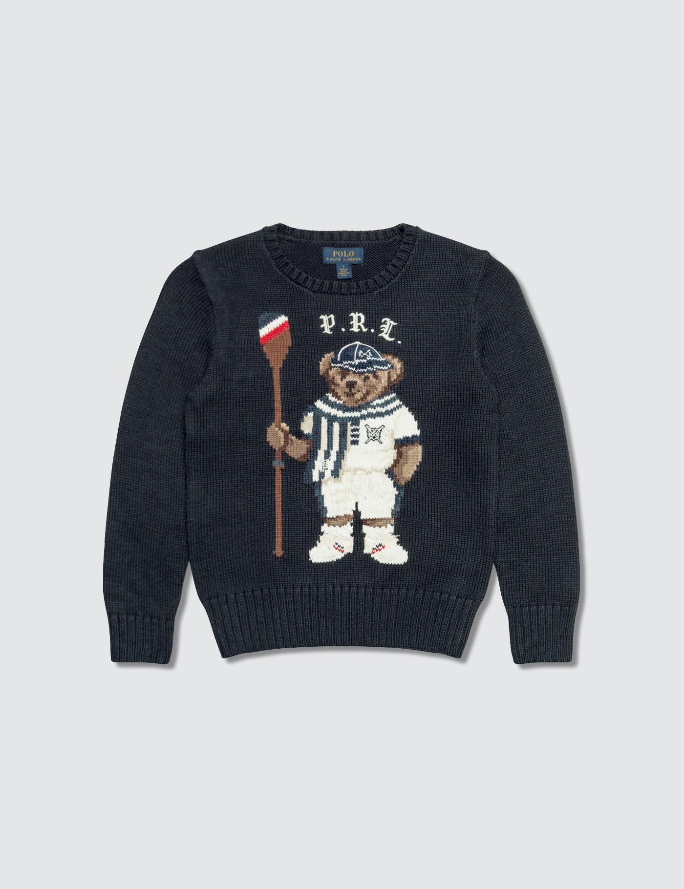 Polo Ralph Lauren Rowing Bear Cotton Kids Sweater in Blue for Men - Lyst