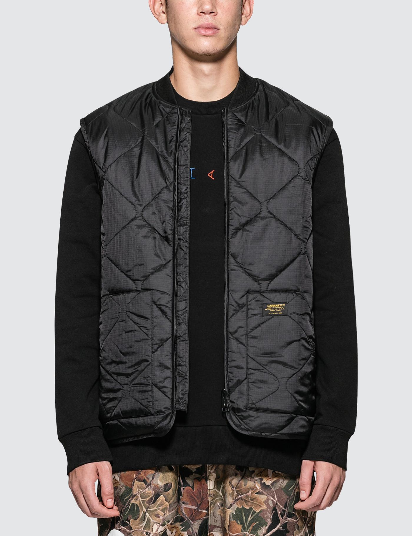 Carhartt WIP Synthetic Newton Vest Liner Jacket in Black for Men - Lyst