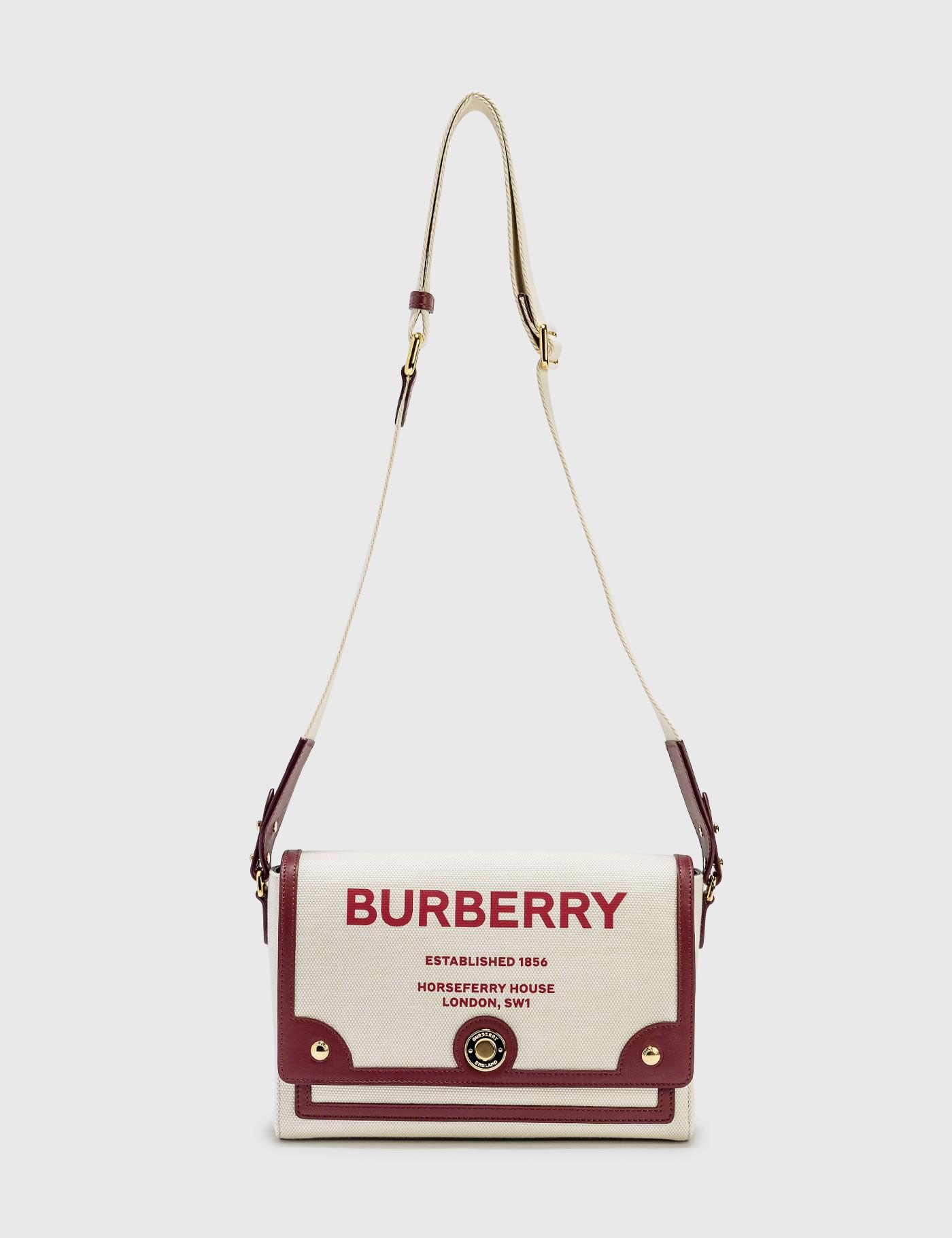 Burberry Horseferry Print Canvas Note Crossbody Bag in Beige (Natural) - Lyst