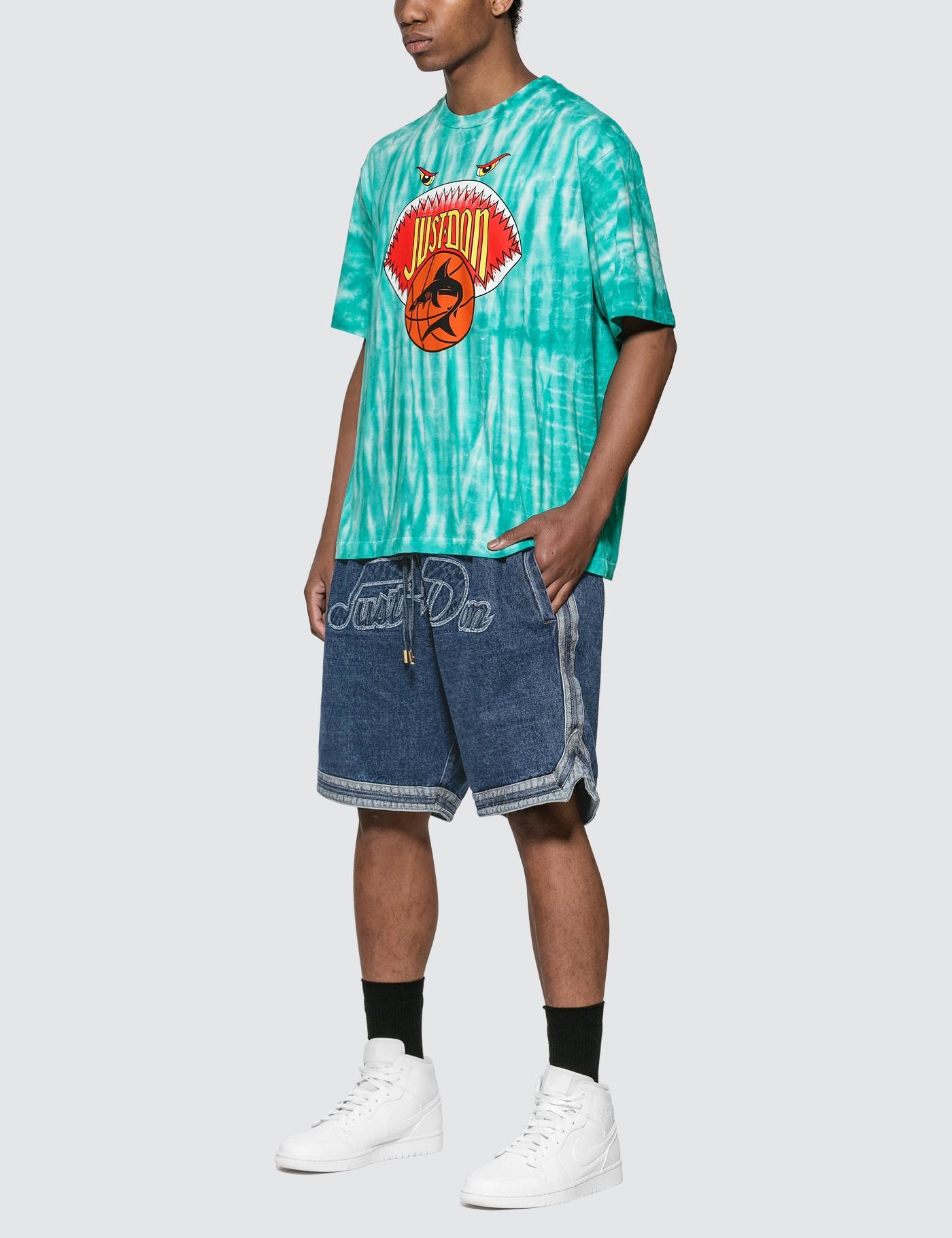 denim basketball shorts