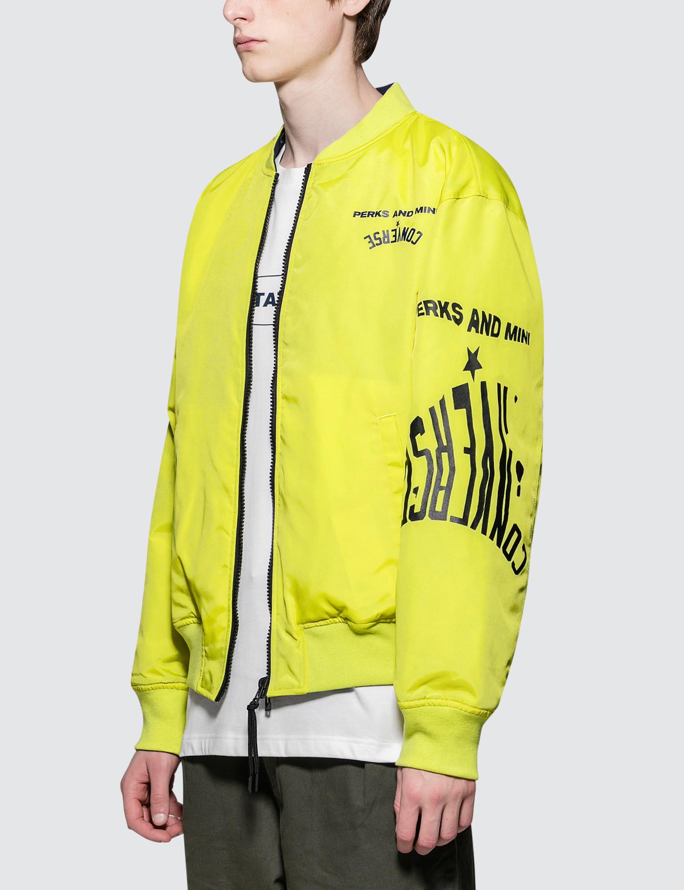 converse reversible bomber jacket