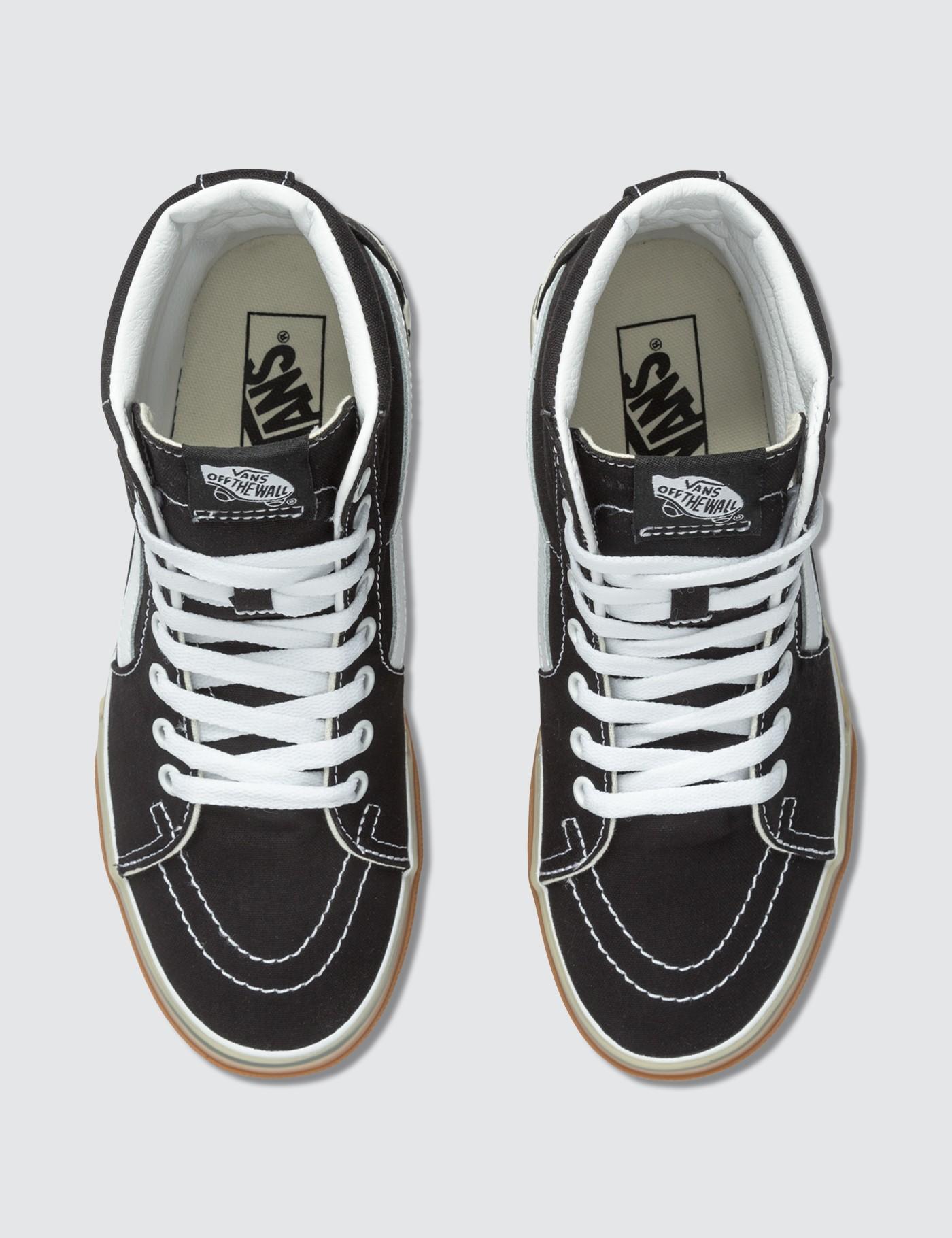 Vans Rubber Sk8hi Stacked Platform Woman's Black Sportshoes