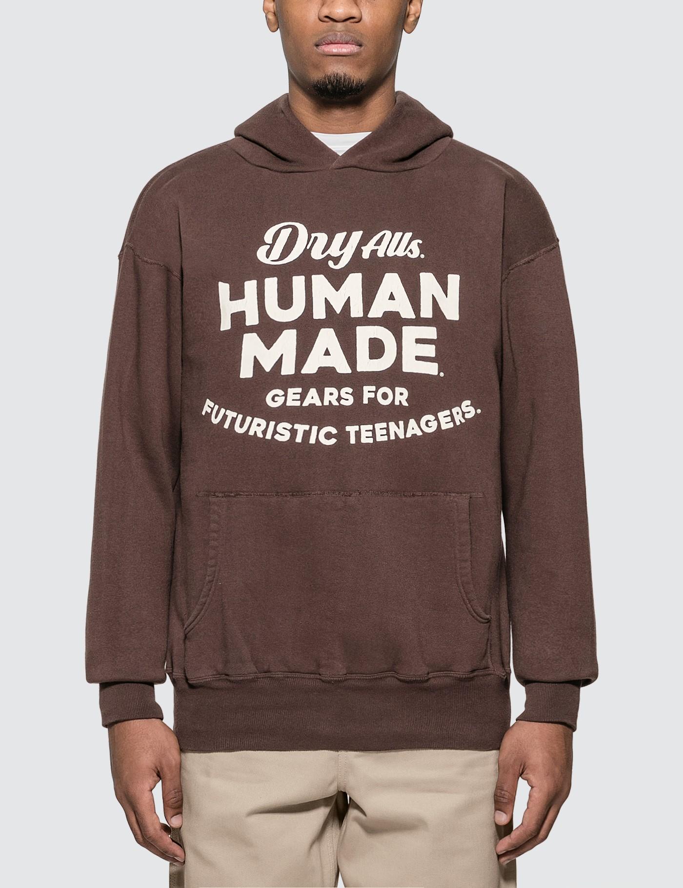 Human Made Fleece Hooded Sweatshirt in Brown for Men - Save 25% - Lyst