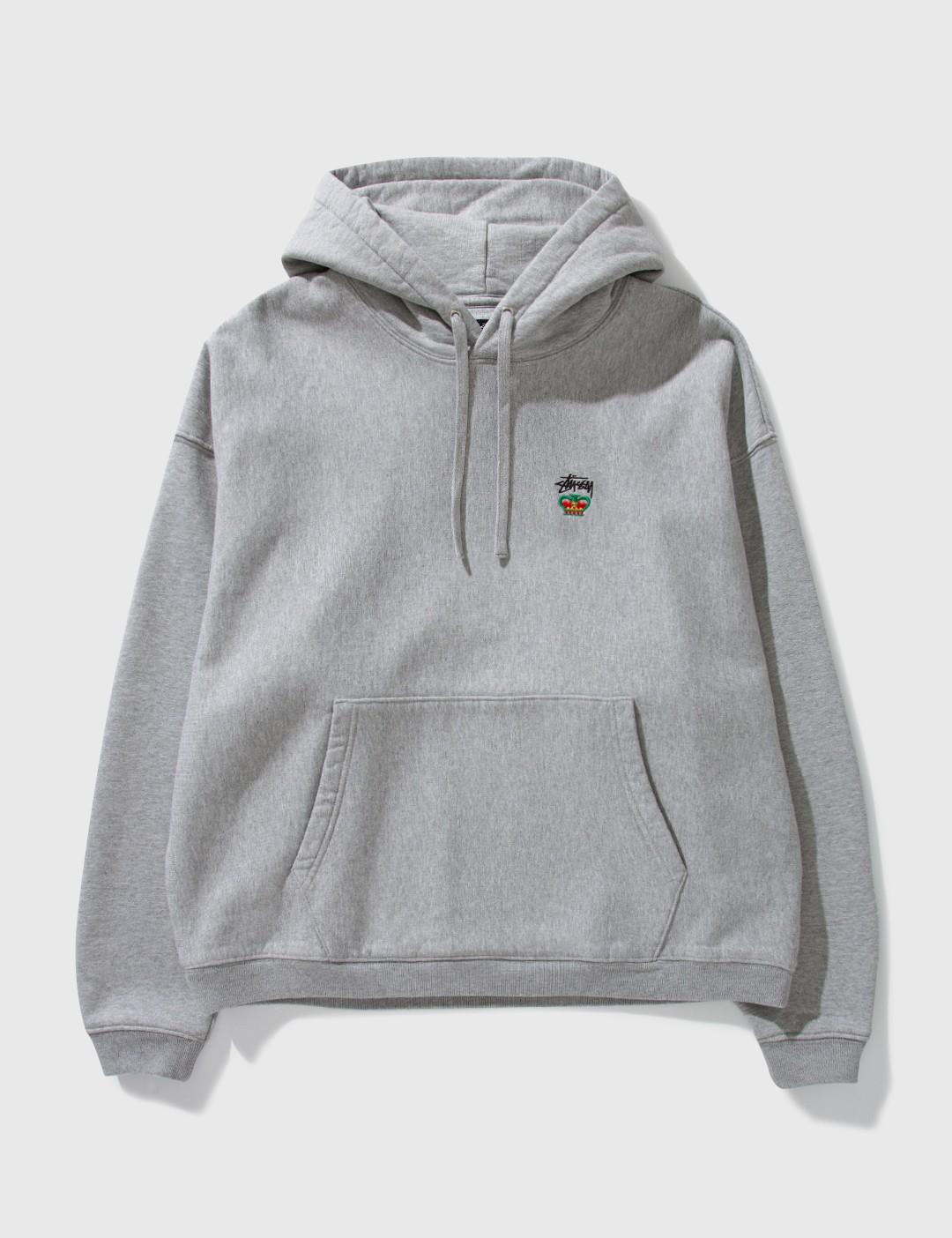 Stussy Relaxed Oversized Hoodie in Gray for Men | Lyst