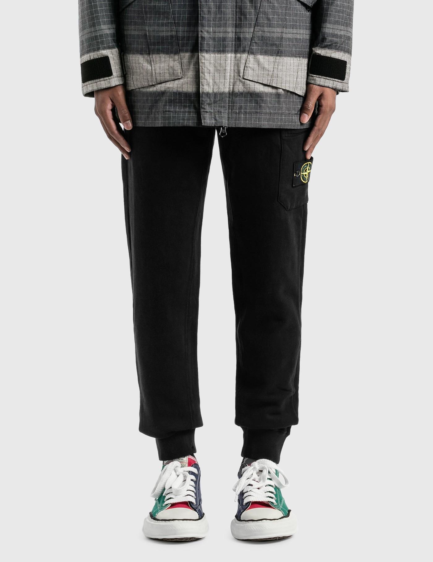 stone island sweatpants black