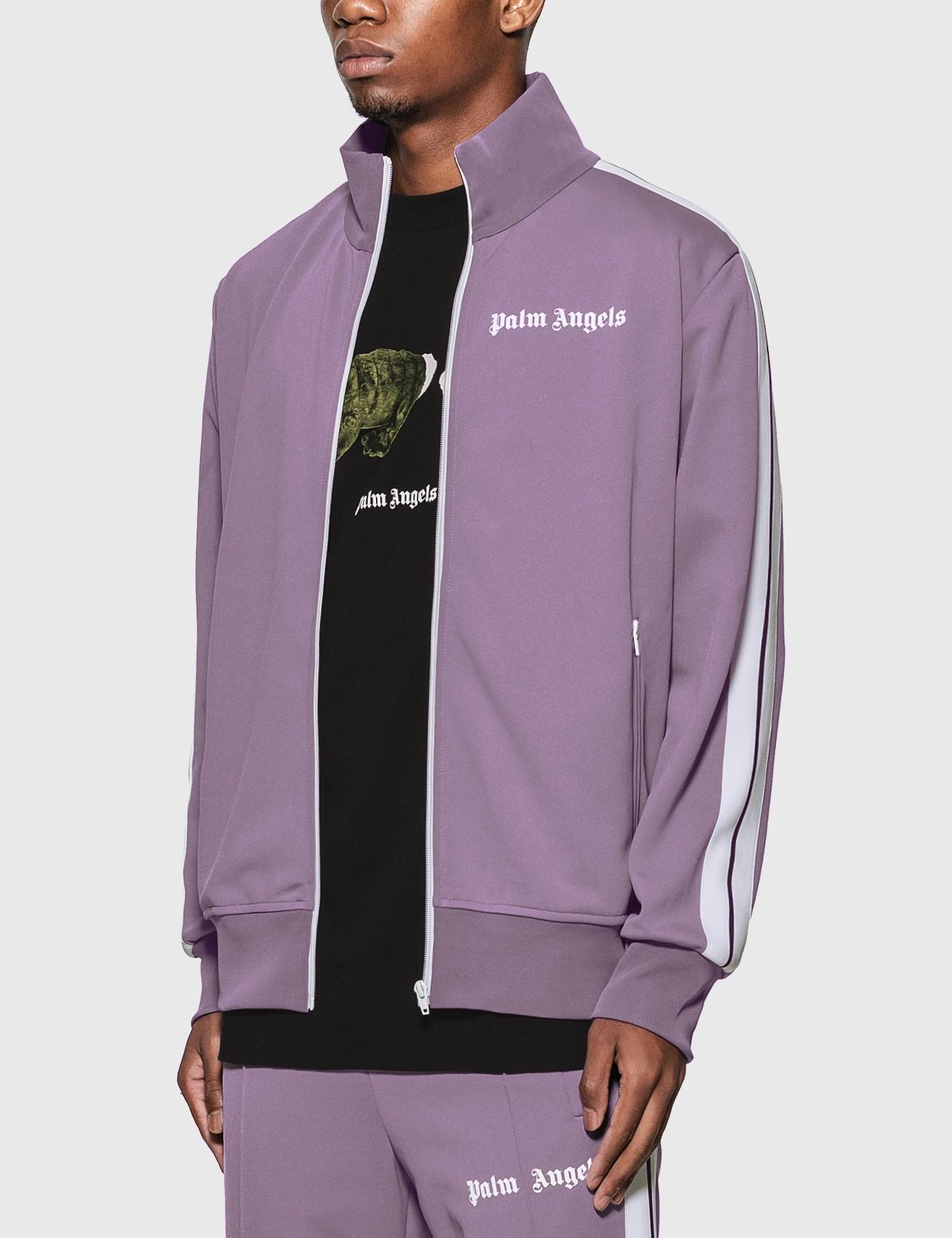 Palm Angels Classic Track Jacket in Purple for Men - Lyst