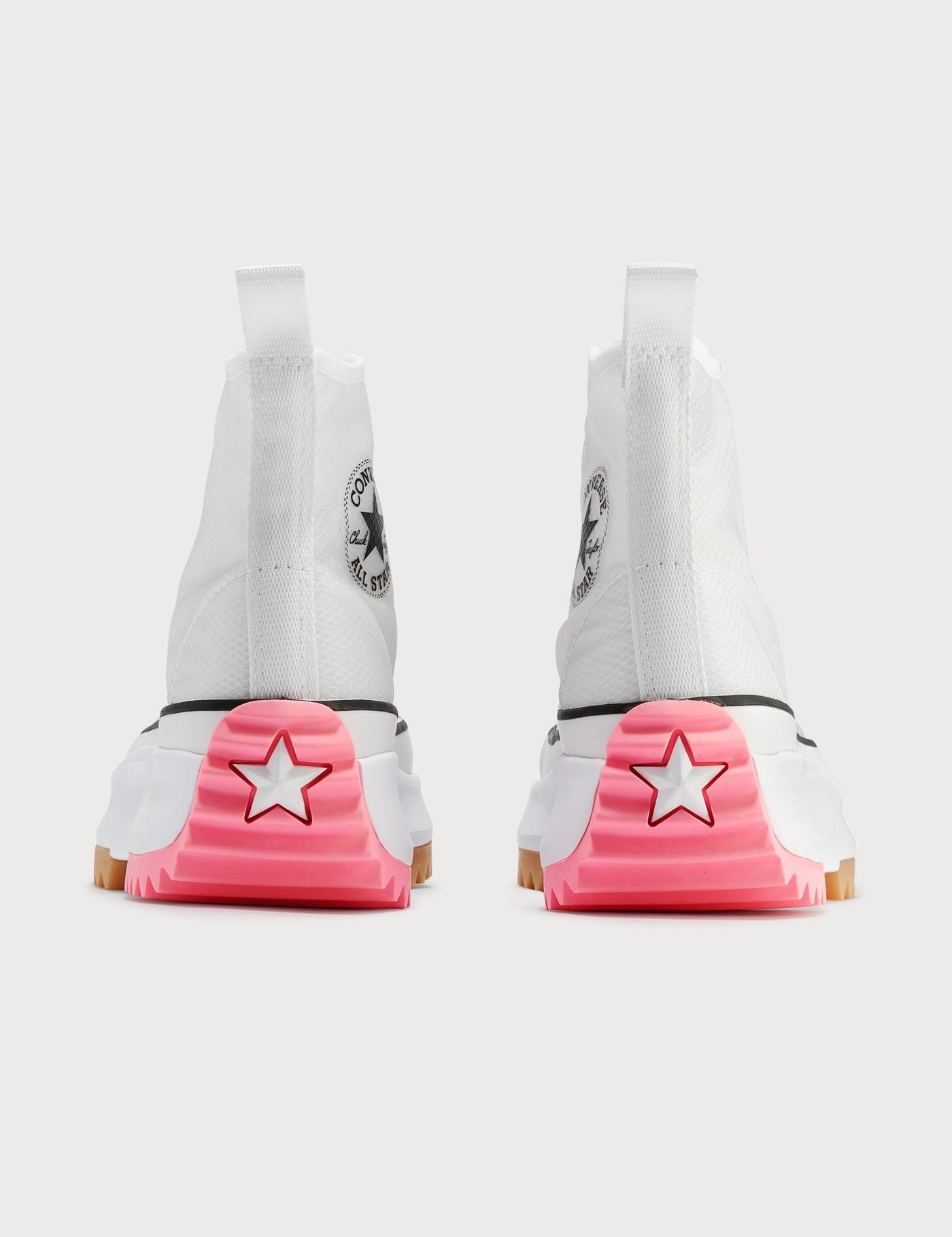 converse run star hike high concrete heat white
